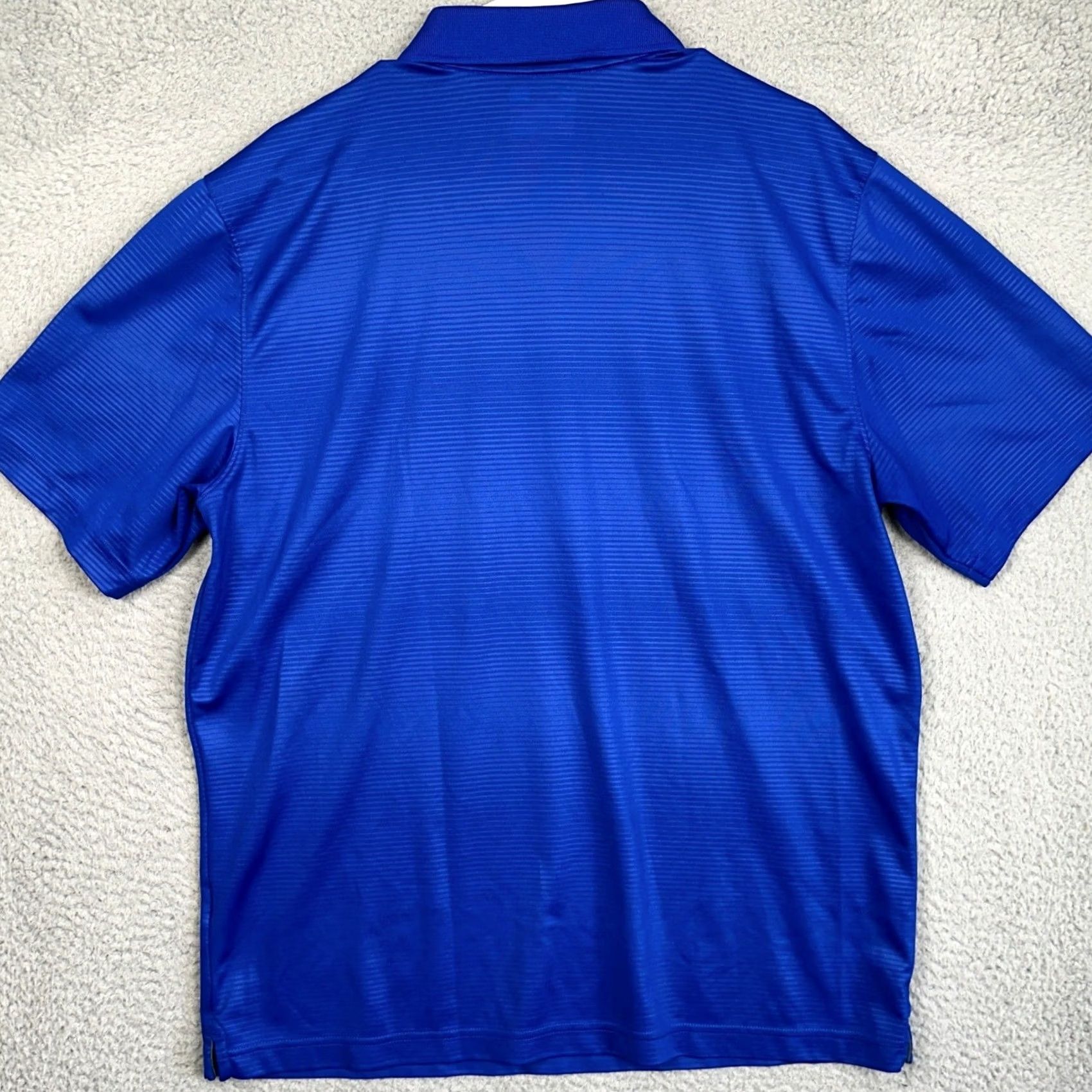 Under Armour Under Armour Polo Shirt Mens Large Blue HeatGear Golf Stripes Performance Rugby Size US L / EU 52-54 / 3 - 3 Thumbnail