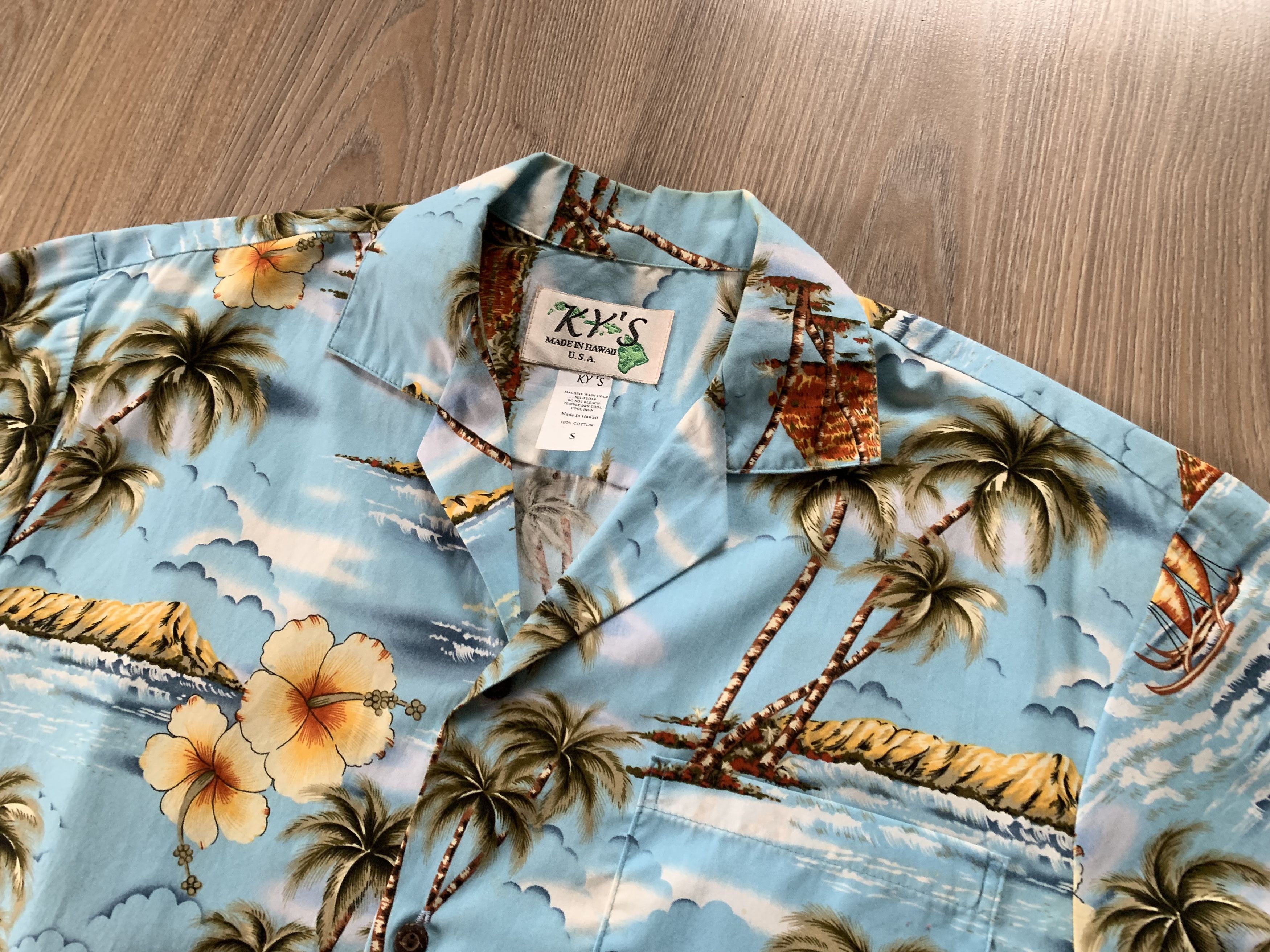 Other Vintage KY’S Hawaiian Overprint Shirt Size US S / EU 44-46 / 1 - 5 Thumbnail