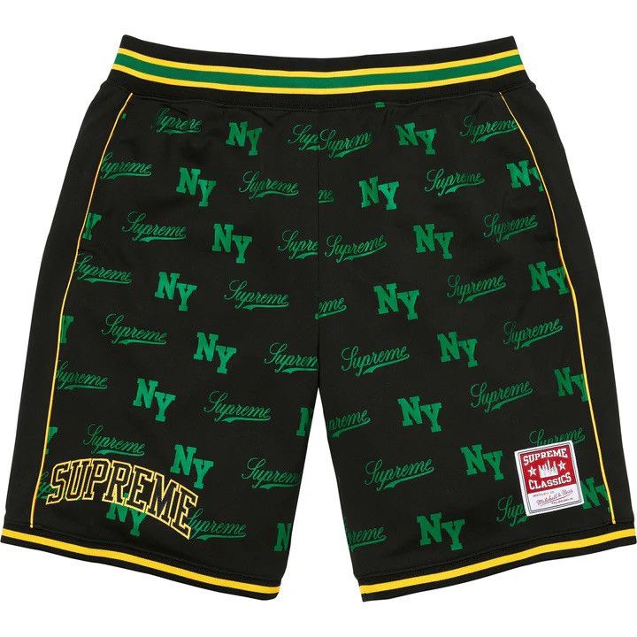 Mitchell & Ness × Supreme Supreme®/Mitchell & Ness Monogram Basketball Short Black Size US 32 / EU 48 - 1 Thumbnail