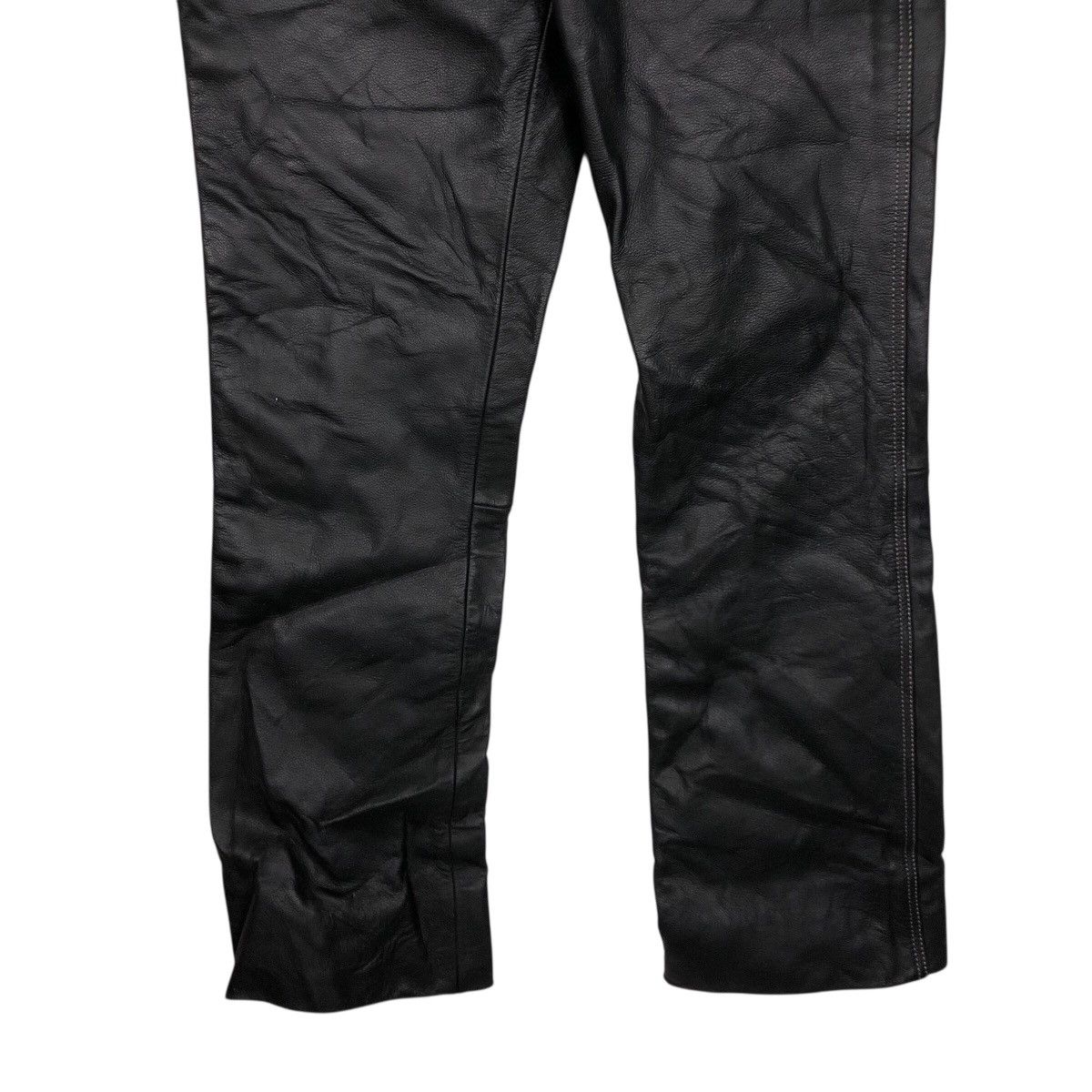 Vintage Rookie Leathers Black Protective Motorcycle Trousers Size US 30 / EU 46 - 6 Thumbnail