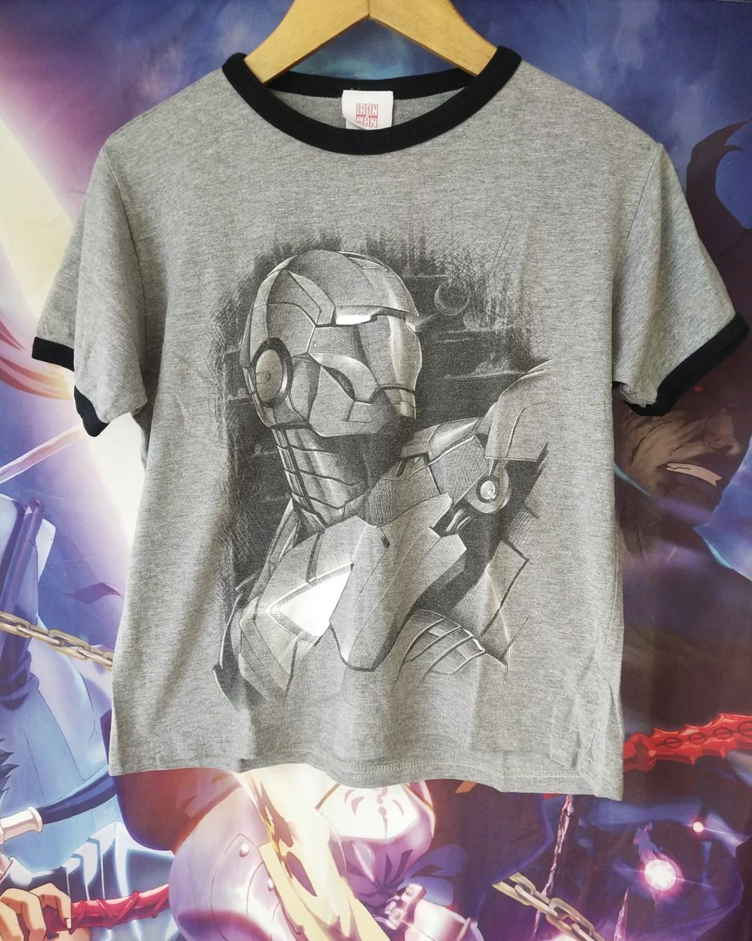 DC Comics × Marvel Comics Ironman (c) 2010 Big Print Youth Official Super Hero Tees Size US XS / EU 42 / 0 - 1 Thumbnail