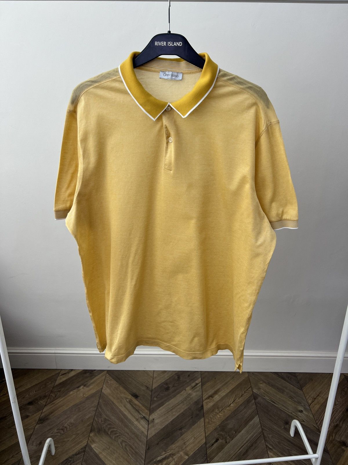 Gran Sasso Vintage Gran Sasso Yellow Polo T-Shirt Size US M / EU 48-50 / 2 - 1 Thumbnail