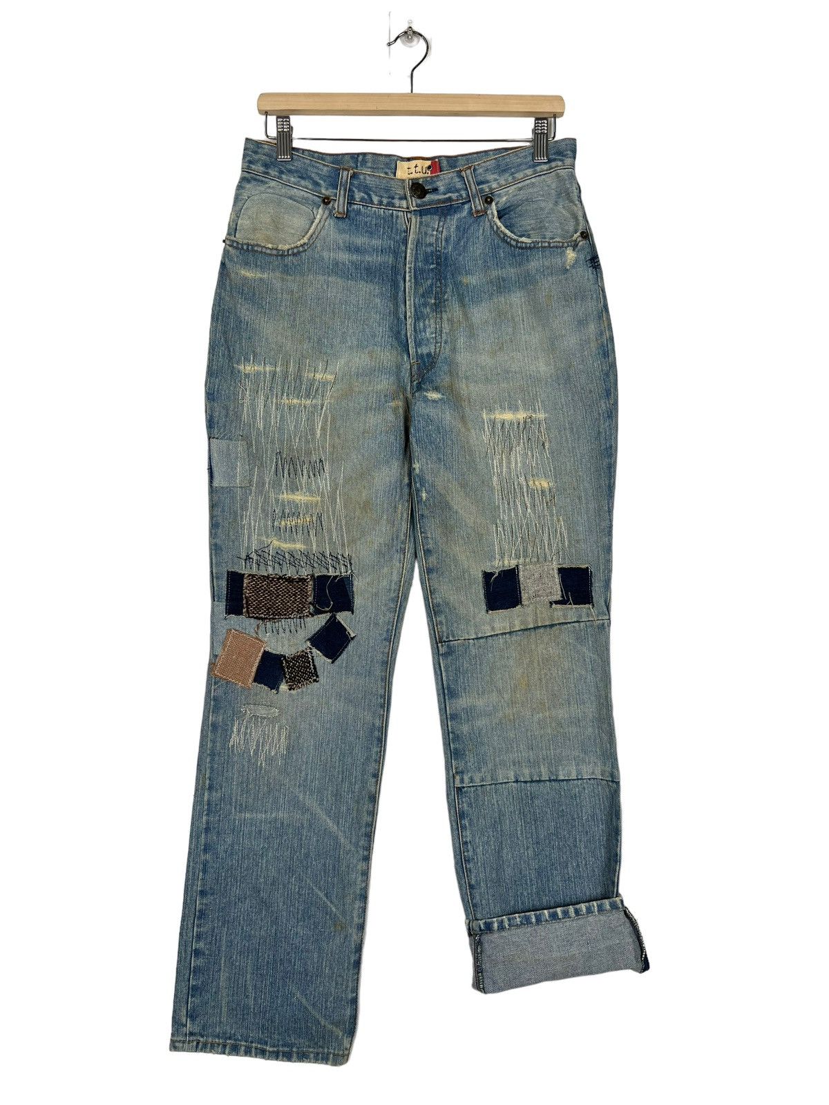 Hysteric Glamour × If Six Was Nine × Japanese Brand 🔥 T.T.U PATCHWORK DENIM Size US 30 / EU 46 - 10 Thumbnail