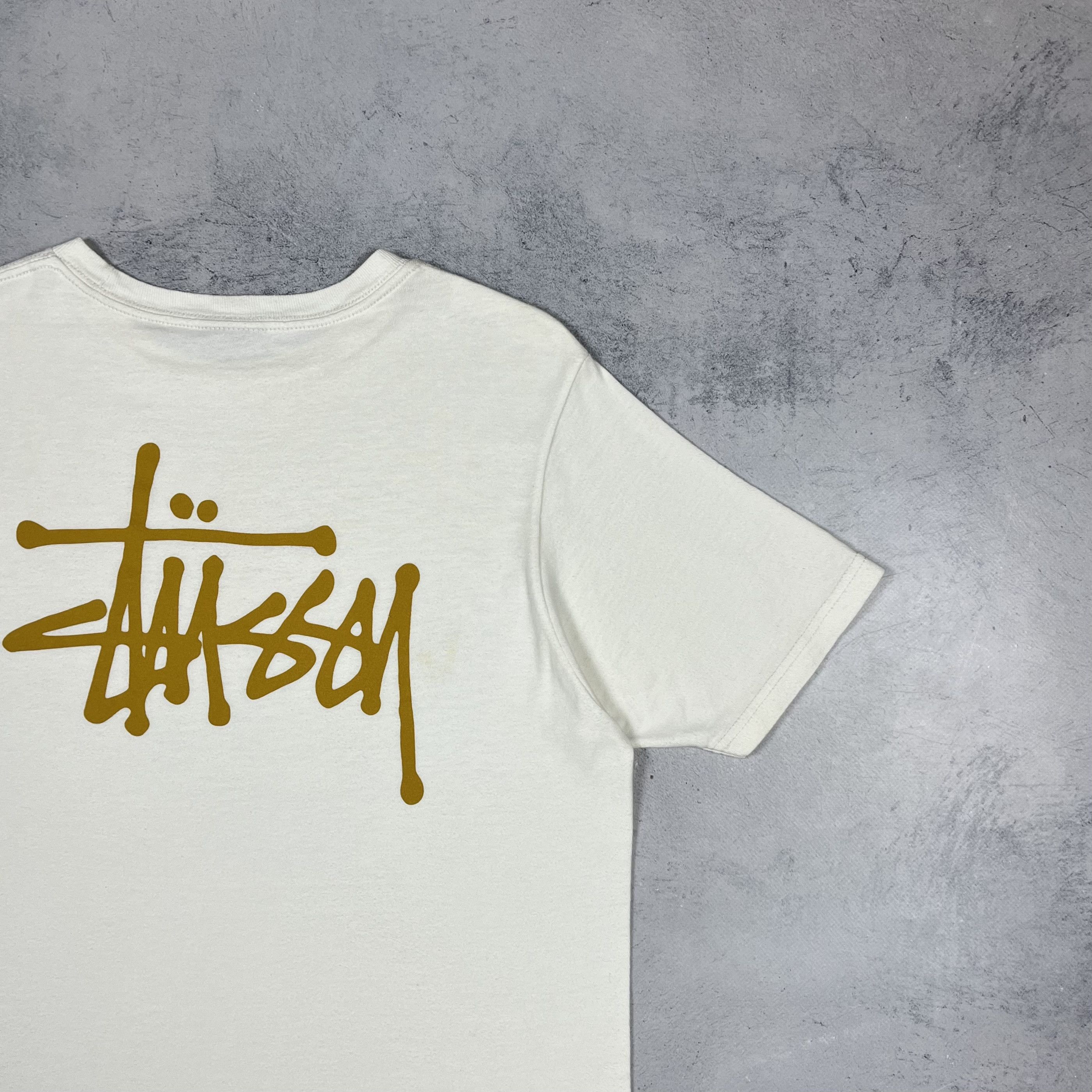 Stussy Vintage Stussy Graffiti Gold Y2K Big Logo T Shirt 00’s Size US S / EU 44-46 / 1 - 3 Thumbnail