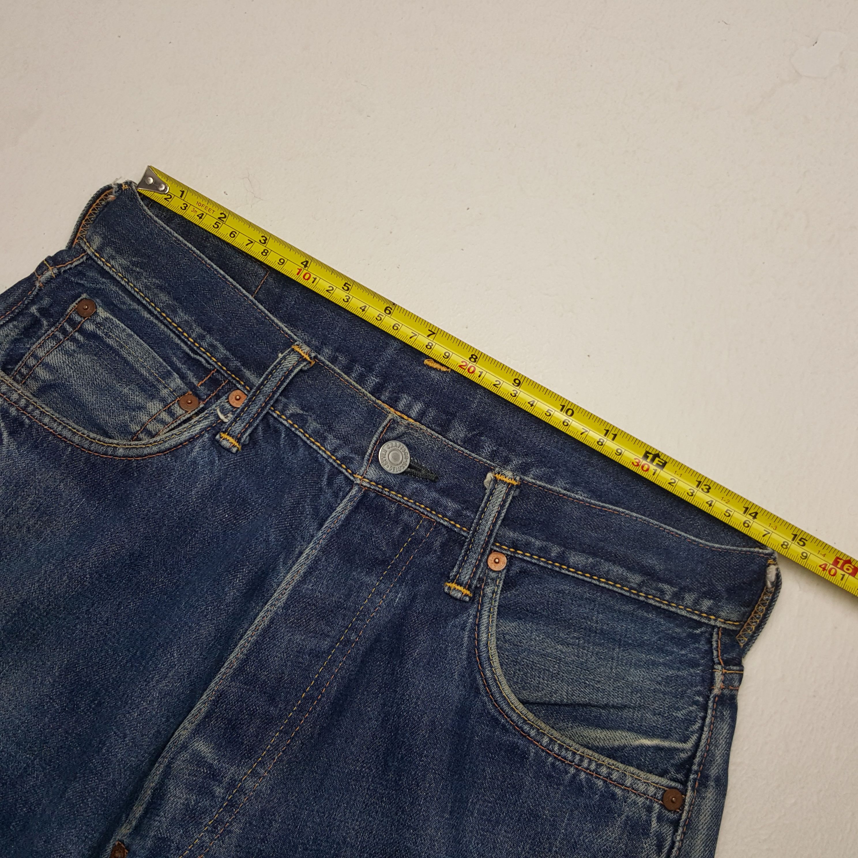 Evisu × Vintage Vintage Evisu No2 Selvedge Custom Art Daicock Denim Jeans Size US 28 / EU 44 - 7 Thumbnail