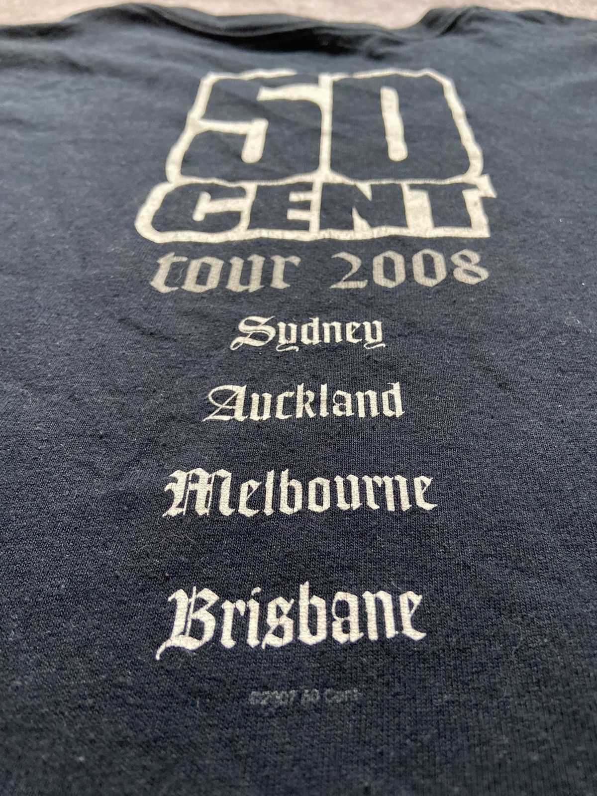 50 Cent × Rap Tees × Vintage Vintage 50 Cent Curtis 2008 Tour Tee Size US XL / EU 56 / 4 - 4 Thumbnail