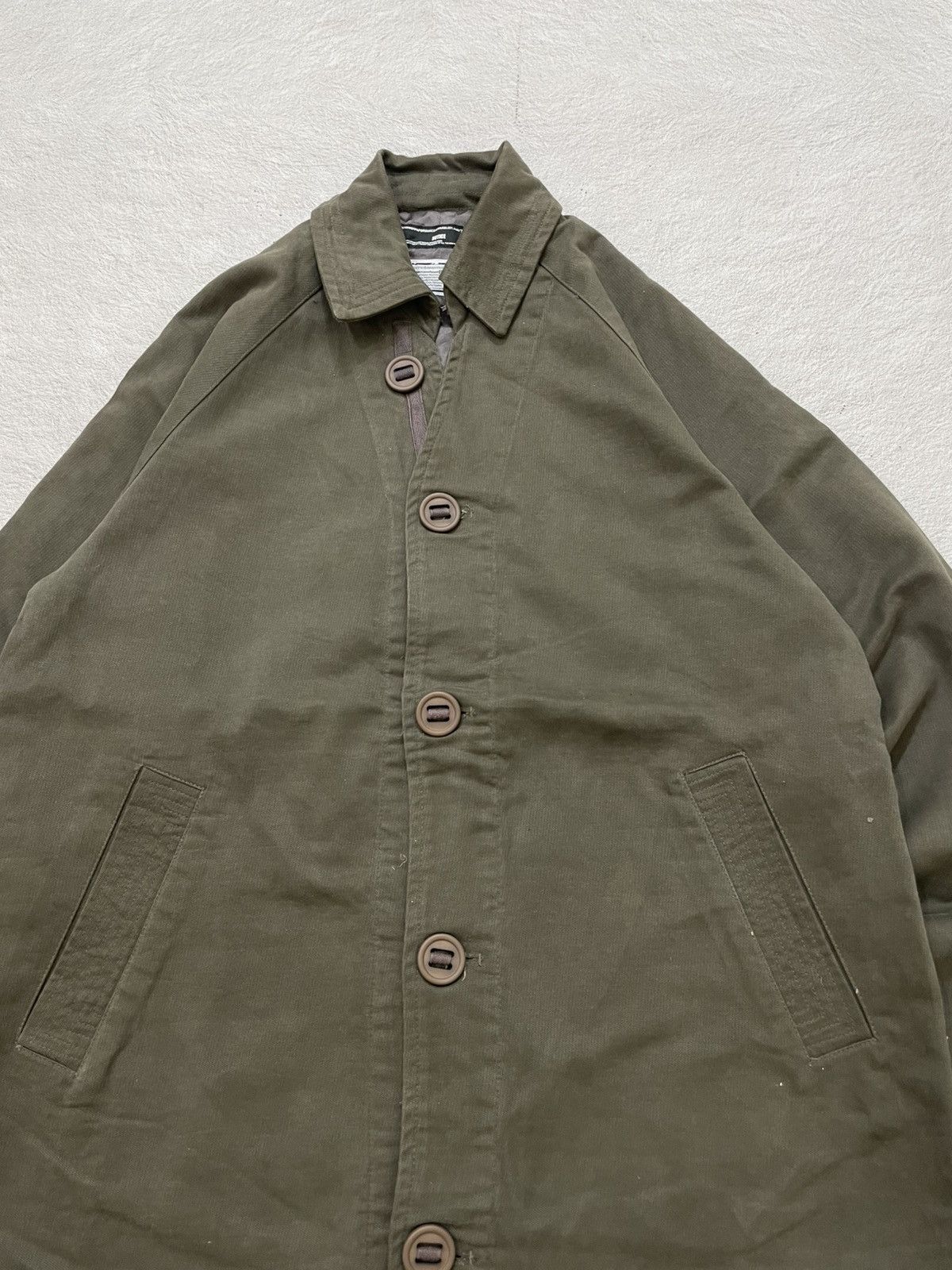 Japanese Brand Invincible x Number Nine BRTH:BREATH Olive Padded Coat Y2K Size US XL / EU 56 / 4 - 2 Thumbnail