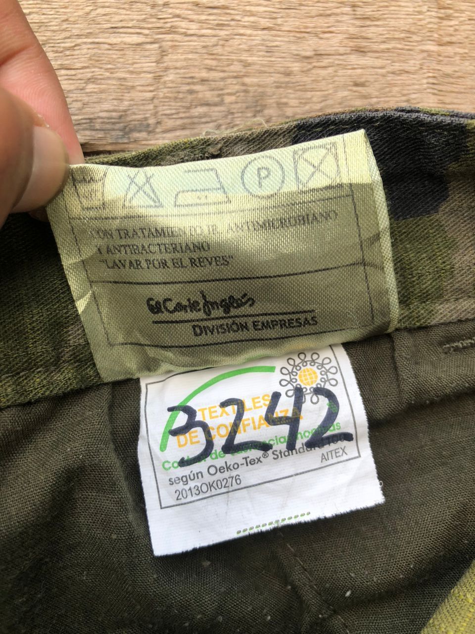 Vintage Vintage 80s Spanish Army Camouflage Cargo Pants Size US 33 - 4 Thumbnail