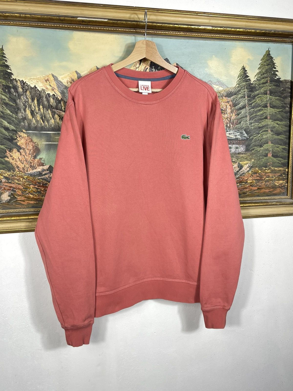 Lacoste × Vintage Lacoste Small Logo Sweatshirt Crewneck Sweater Streetwear Size US XL / EU 56 / 4 - 2 Thumbnail