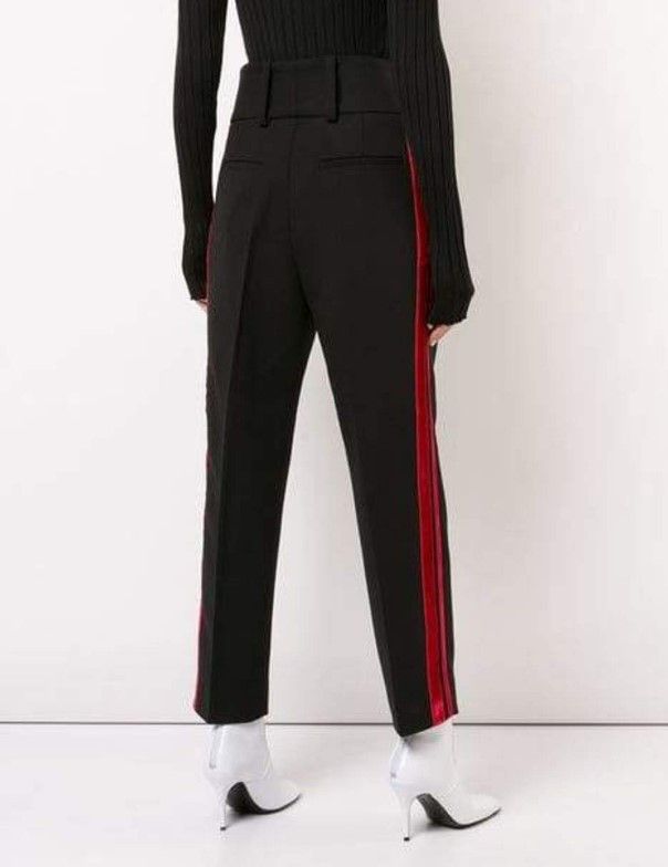 Petar Petrov Petar Petrov high waist wool pants with red stripe. Size 28" / US 6 / IT 42 - 3 Thumbnail