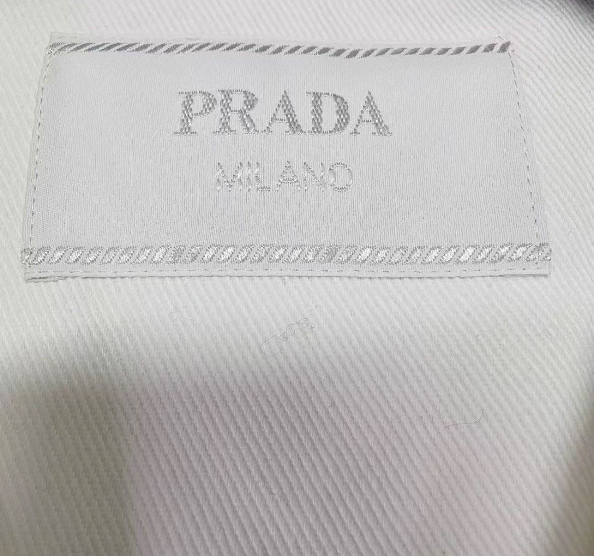 Prada Prada White triangle logo short-sleeved denim shirt Size US S / EU 44-46 / 1 - 3 Thumbnail