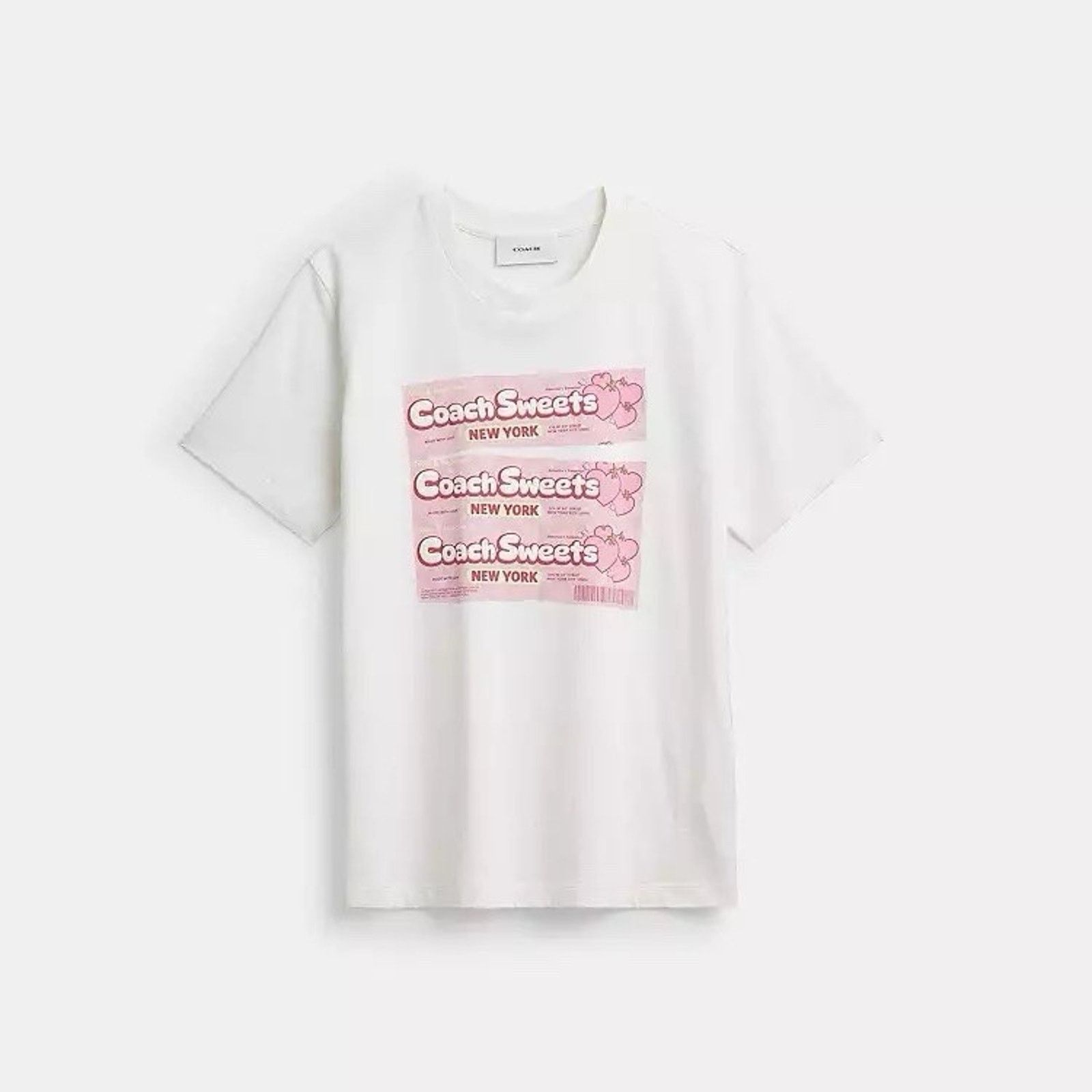 Strawberry NWT Coach Woman Sweets Classic T-Shirt Vintage Ivory CDM74 Size M / US 6-8 / IT 42-44 - 7 Thumbnail