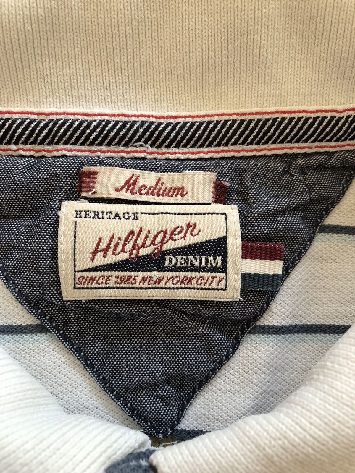 Tommy Hilfiger TOMMY HILFIGER HERITAGE DENIM VINTAGE QUALITY POLO SHIRT Size US M / EU 48-50 / 2 - 3 Thumbnail