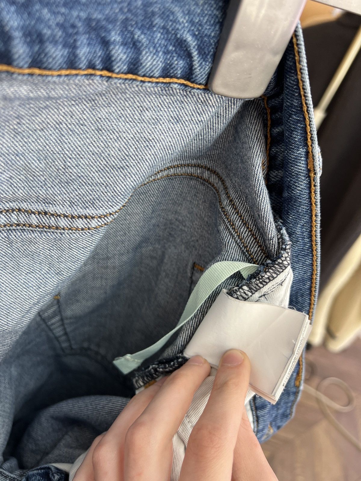 Off-White Vintage Off-White Denim Label Blue Women’s Jeans Size 30" / US 8 / IT 44 - 17 Thumbnail