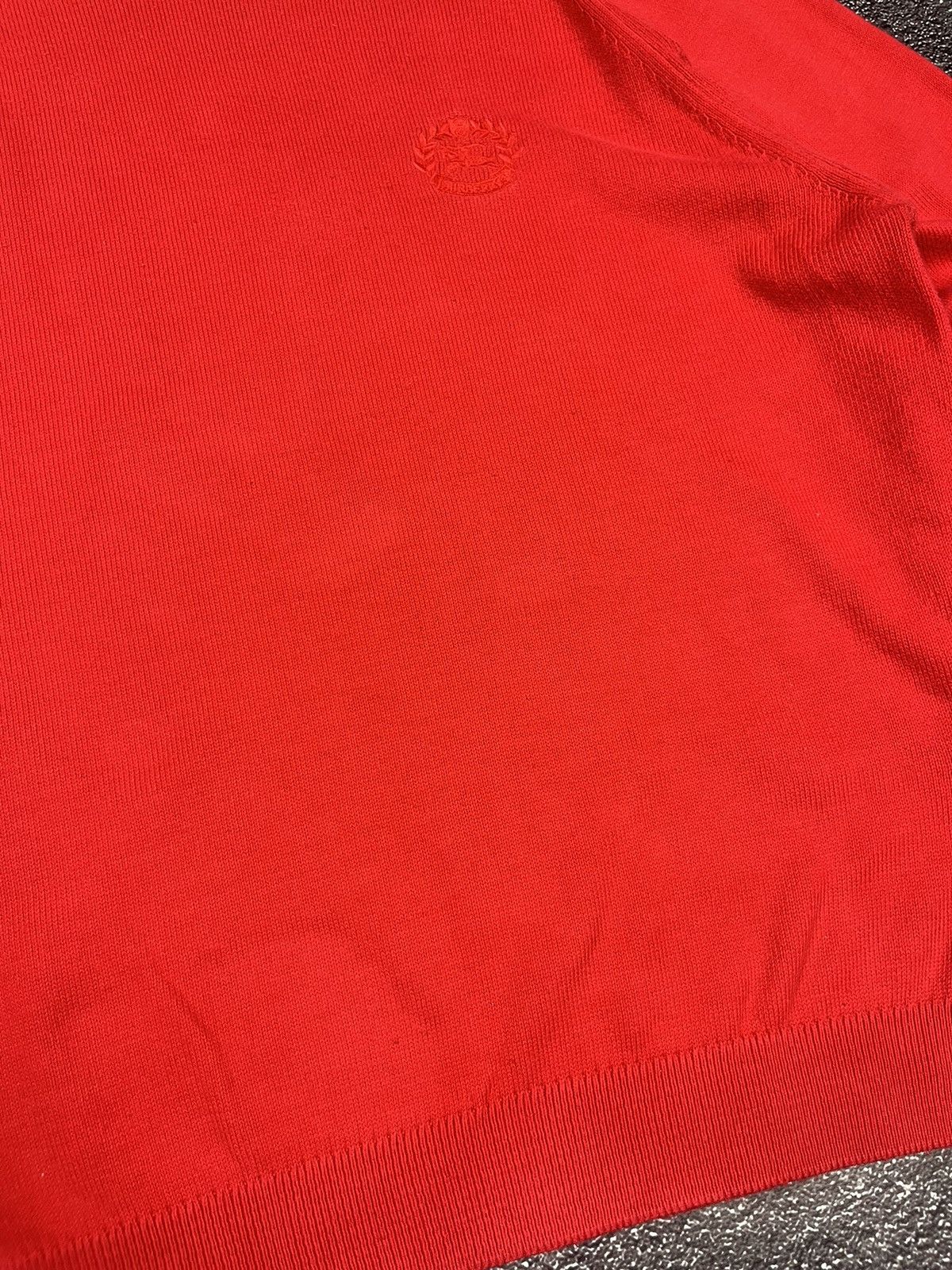 Burberry Vintage Burberrys Wool Sweater Red Size US XXL / EU 58 / 5 - 5 Thumbnail