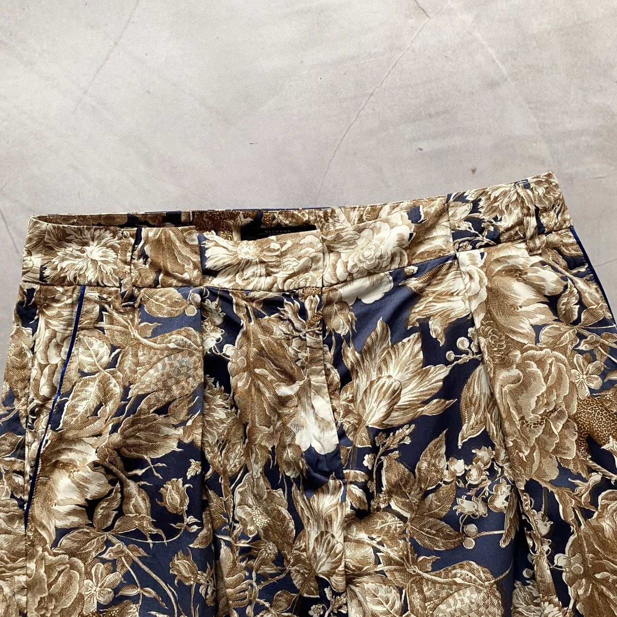 Weekend Max Mara Weekend Max Mara Wide Light Flowers Pants Size 33" - 5 Thumbnail