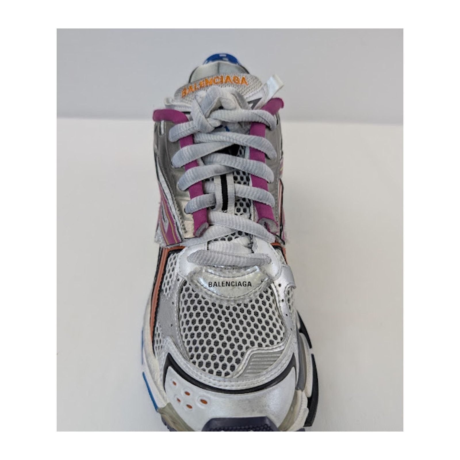 Balenciaga o1rshd1 Runner Sneakers in Multicolor / Mesh / Rubber Size US 13 / EU 46 - 17 Thumbnail