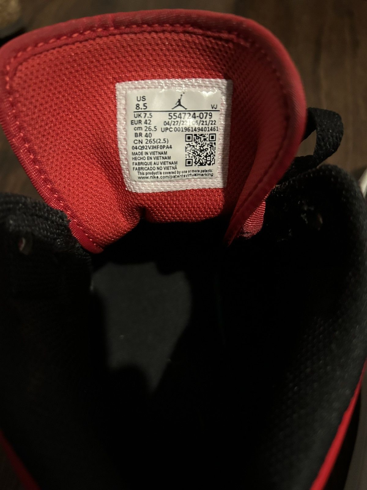 Jordan Brand air jordan 1 mid black fire red white Size US 8.5 / EU 41-42 - 4 Thumbnail