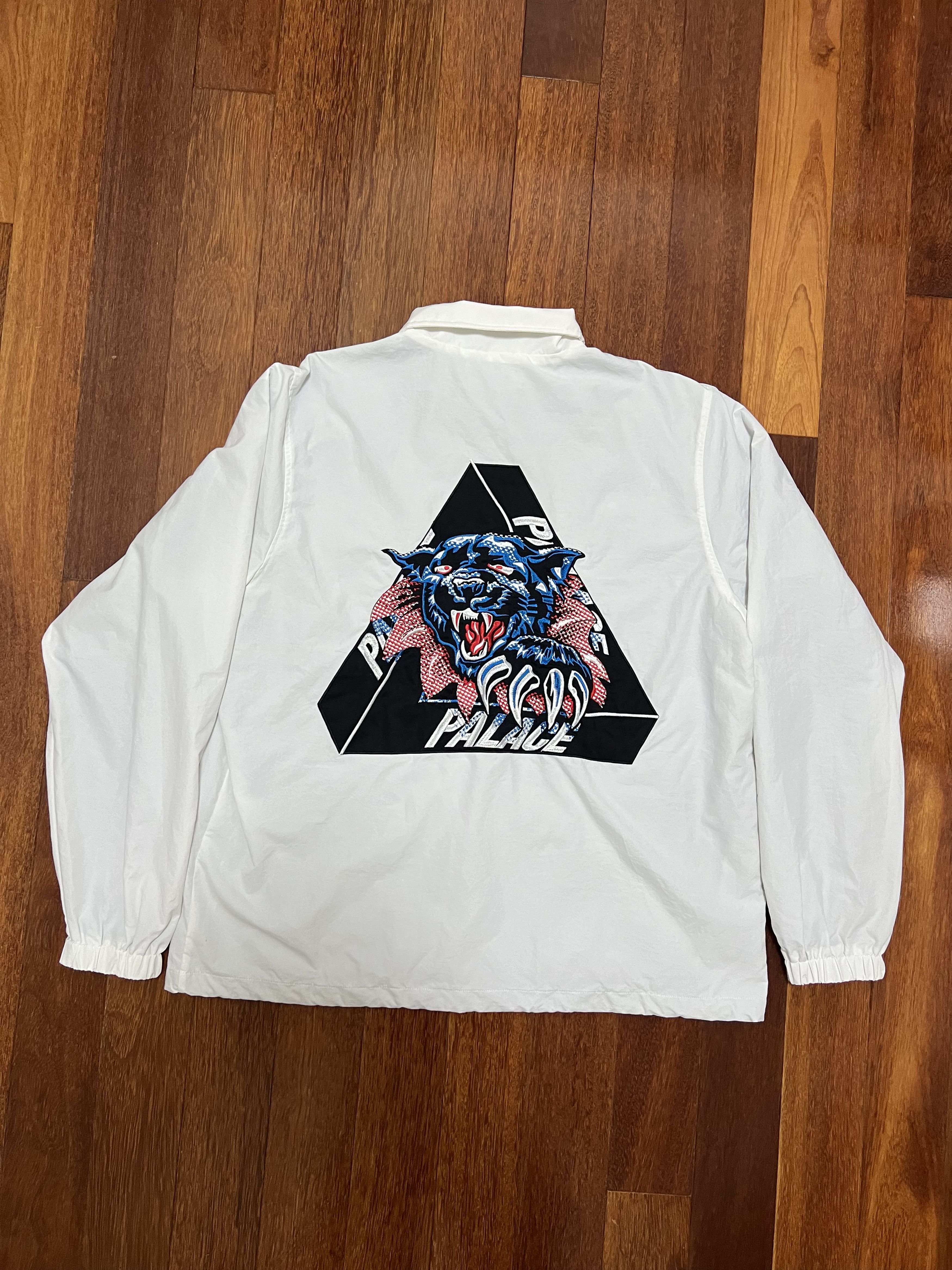 Palace 💚 2019 Palace Ripped Coach Jacket White Large NEW Size US L / EU 52-54 / 3 - 3 Thumbnail