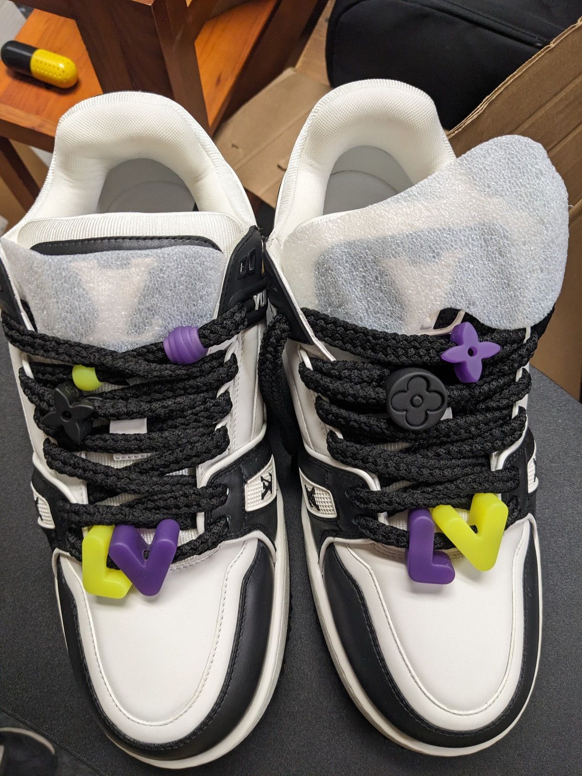 Louis Vuitton LOUIS VUITTON LV TRAINER MAXI SNEAKER BLACK VIRGIL ABLOH Size US 11 / EU 44 - 15 Thumbnail