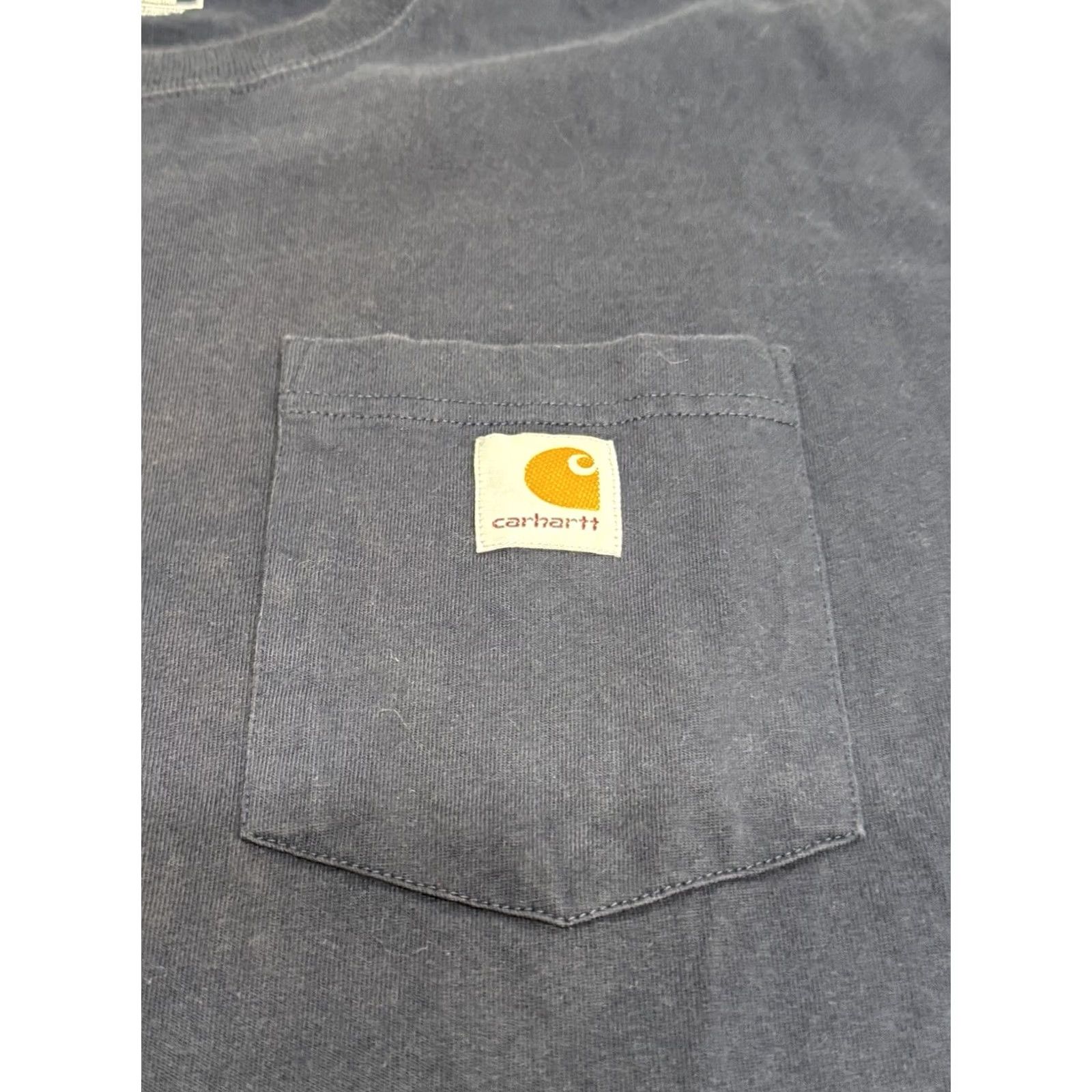 Carhartt Carhartt XL T-Shirt Short Sleeve Pocket Heavyweight Blue Workwear Men Size US XL / EU 56 / 4 - 4 Thumbnail