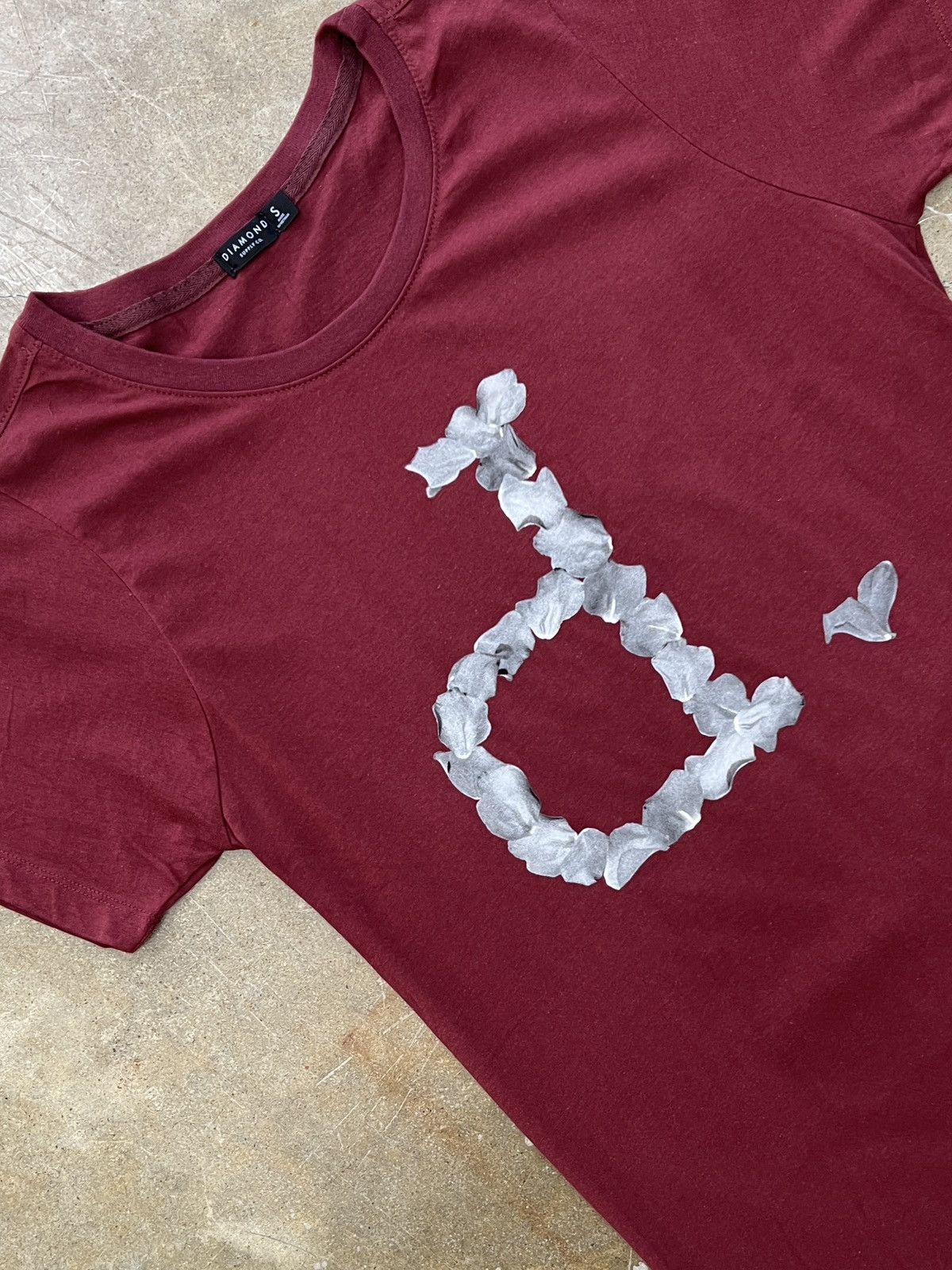 Diamond Supply Co. Diamond Supply Petal BF Tee Burgundy Medium Size M / US 6-8 / IT 42-44 - 1 Thumbnail