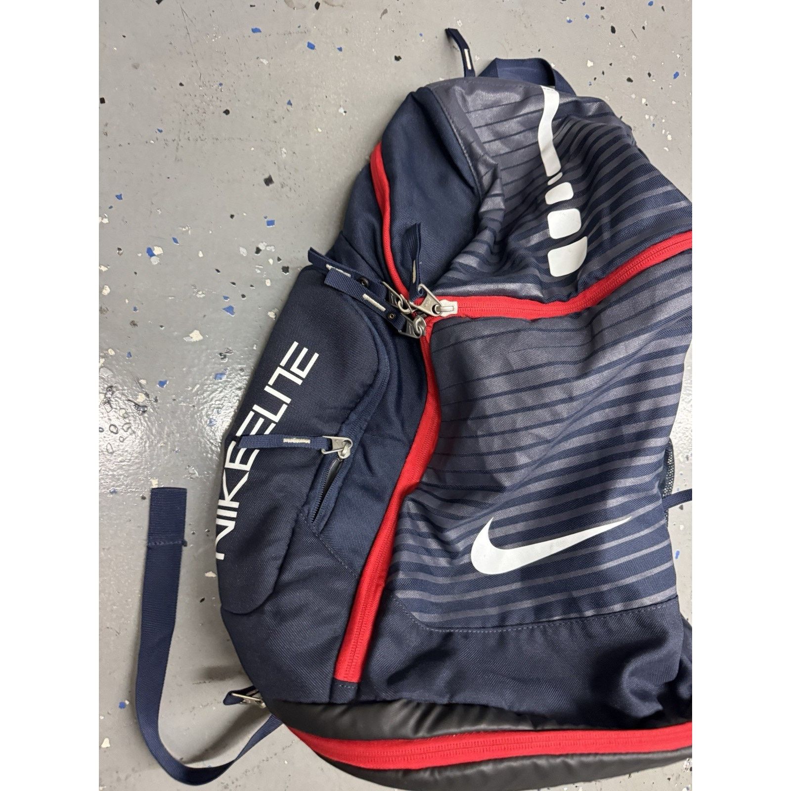 Nike Nike Hoops Elite Backpack Max Air Blue Red USA Nike Elite Size ONE SIZE - 2 Thumbnail