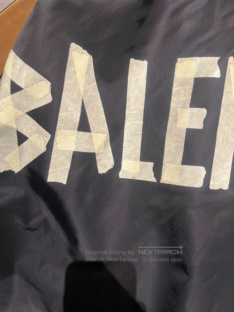 Balenciaga Balenciaga Tape Masking Paper Logo Hooded Windbreaker Jack Size US XS / EU 42 / 0 - 6 Thumbnail