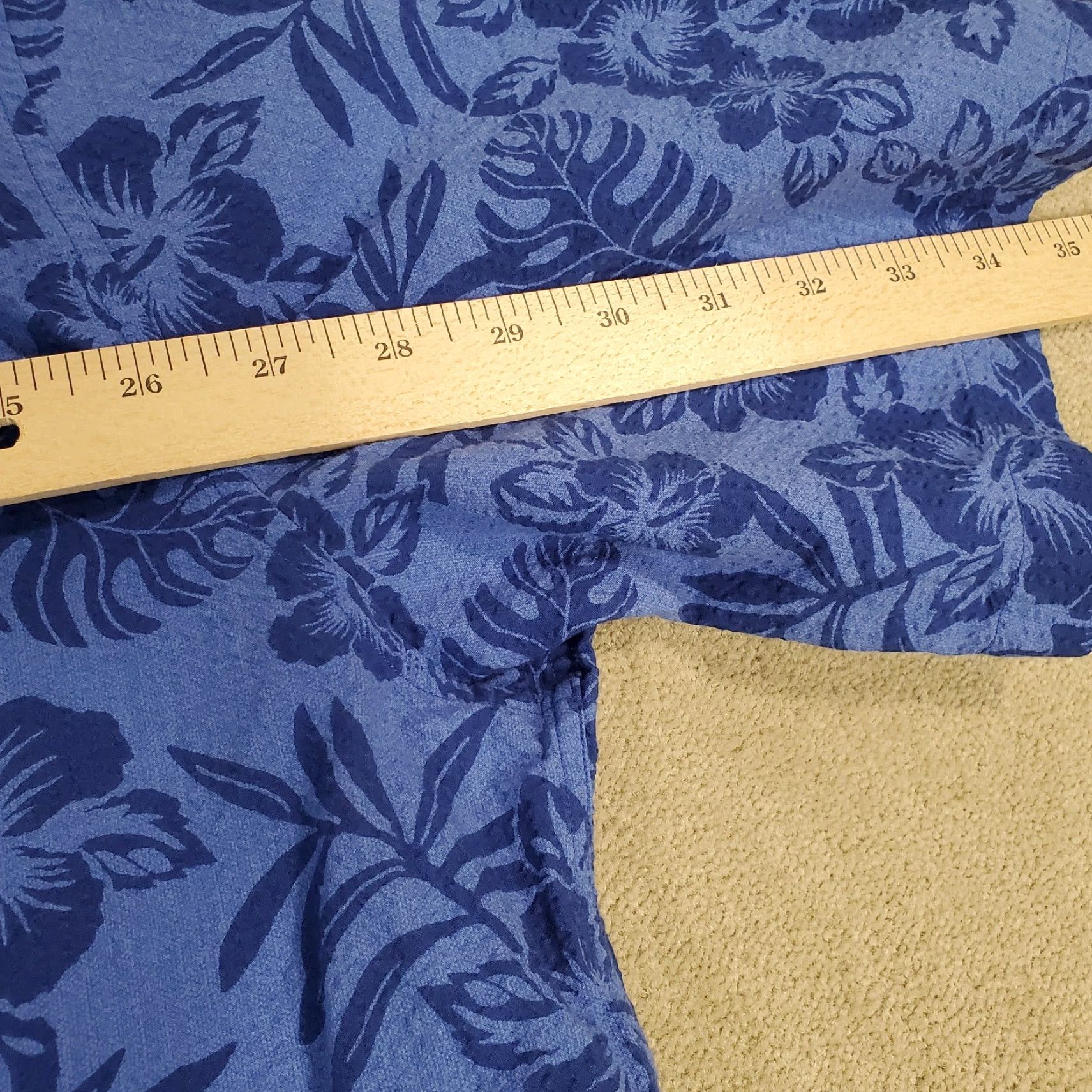 Tommy Bahama Tommy Bahama Shirt Mens 3XL Blue Floral Seersucker Button-Up Casual Cotton Seersucker, Button-Down Collar, Lightweight, Logo, Hawaiian Size US XXL / EU 58 / 5 - 5 Thumbnail