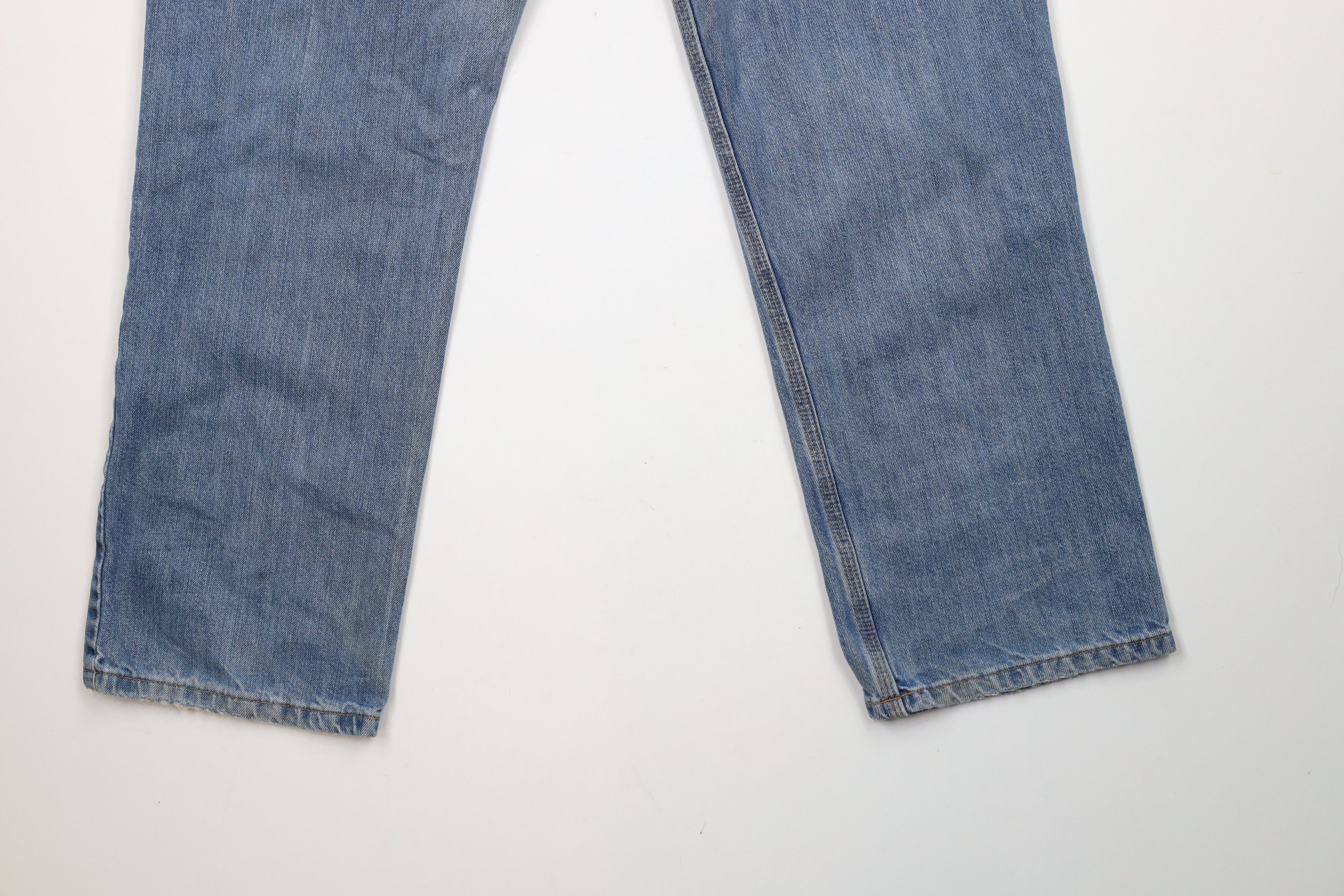 Carhartt × Vintage Vintage Carhartt Thin Traditional Fit Wide Leg Denim Jeans Size US 38 / EU 54 - 13 Thumbnail