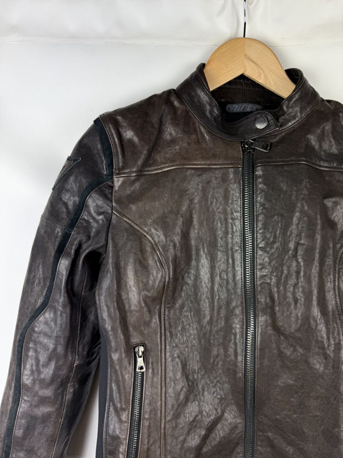 Dainese Dainese Ladies Leather Biker Racing Motorcycle Jacket Size M / US 6-8 / IT 42-44 - 4 Thumbnail