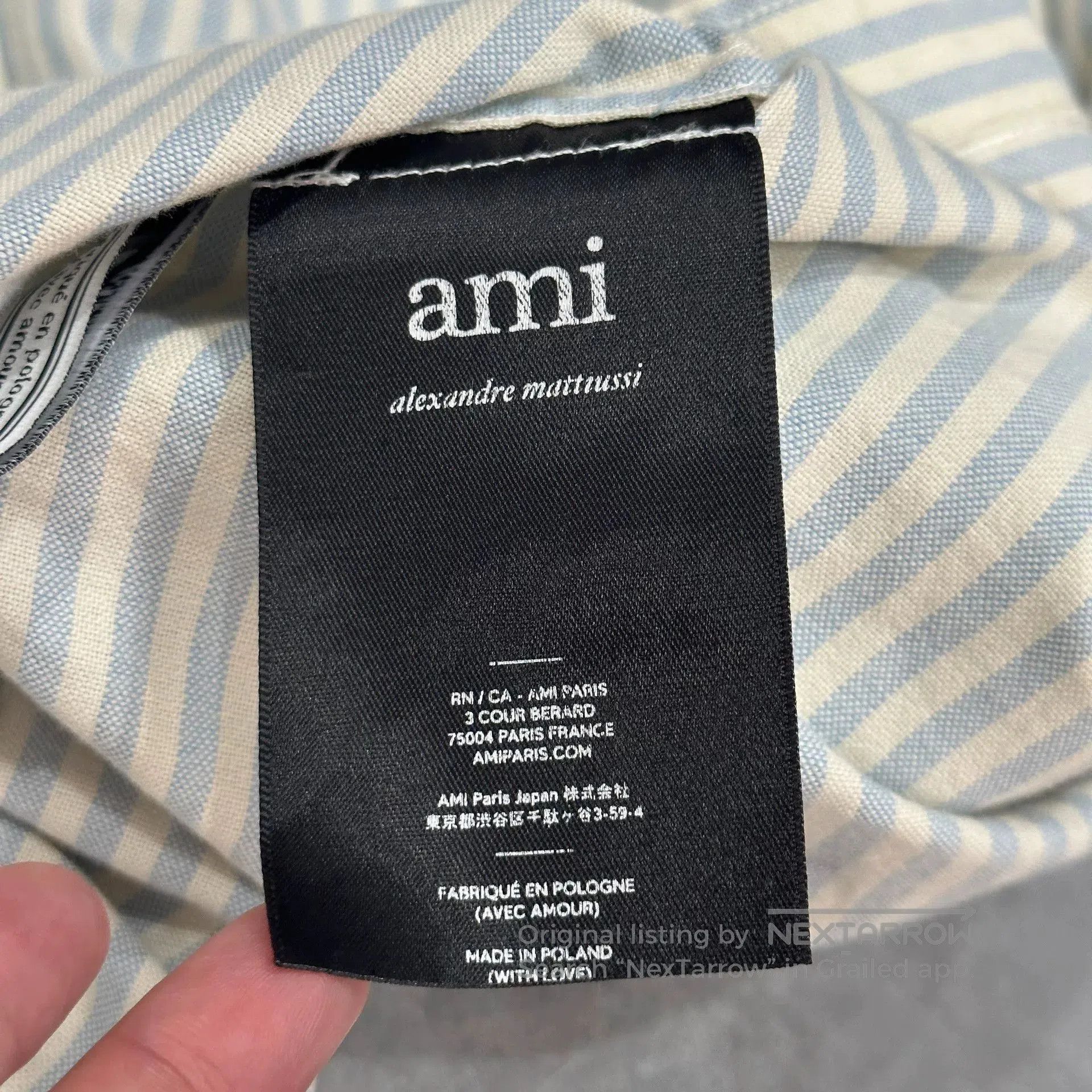 AMI AMI Long Sleeve Heart Embroidery Shirt. Size US XS / EU 42 / 0 - 6 Thumbnail