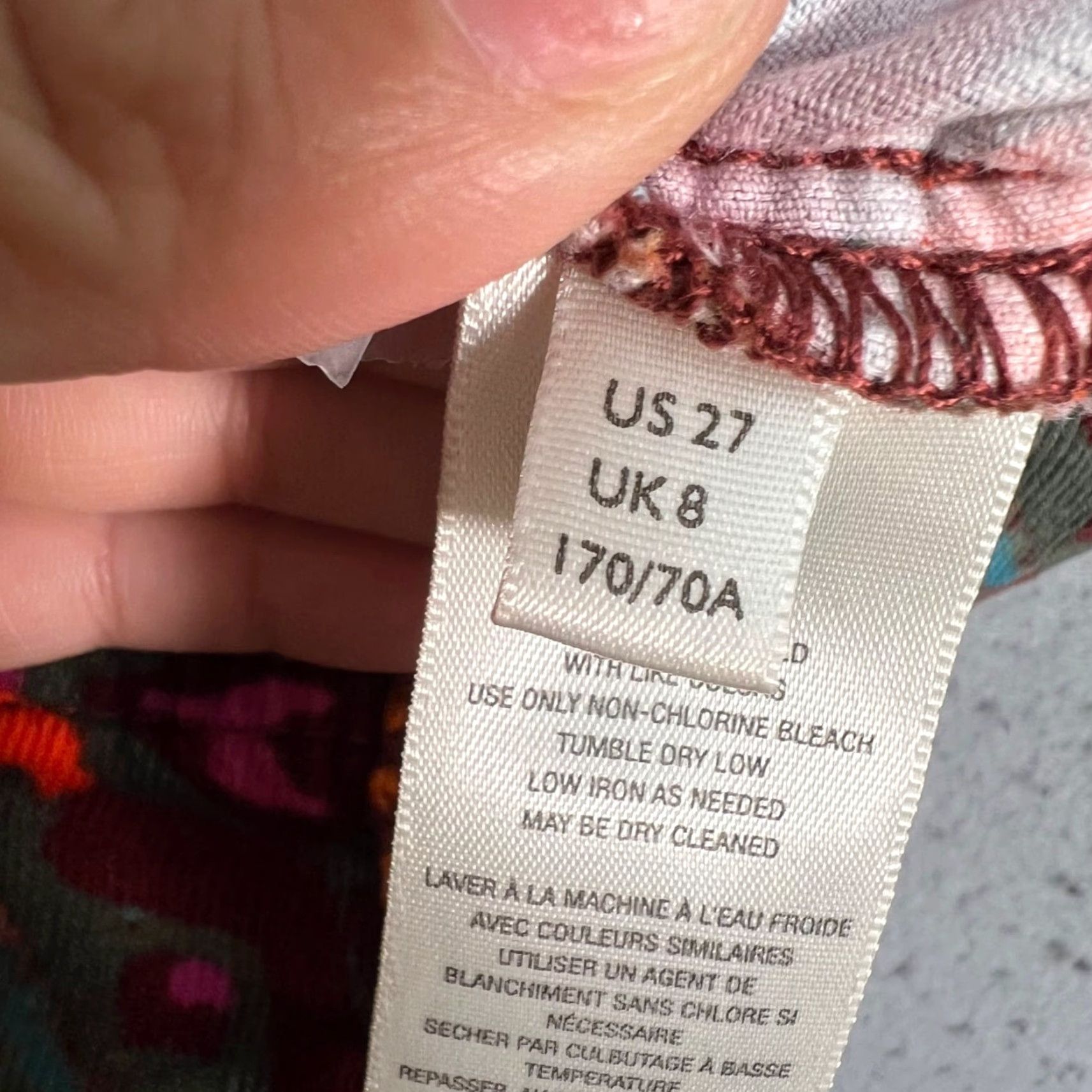 Vintage We The Free Womens Flare Pants Casual Tribal Pattern Size 27 Orange Cotton Blend Size 27" / US 4 / IT 40 - 4 Thumbnail