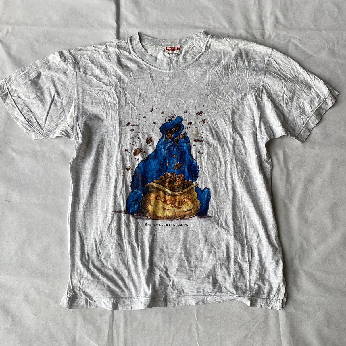 Cartoon Network × Vintage Vintage Sesame Street Cookie Monster Tees Size US L / EU 52-54 / 3 - 1 Thumbnail