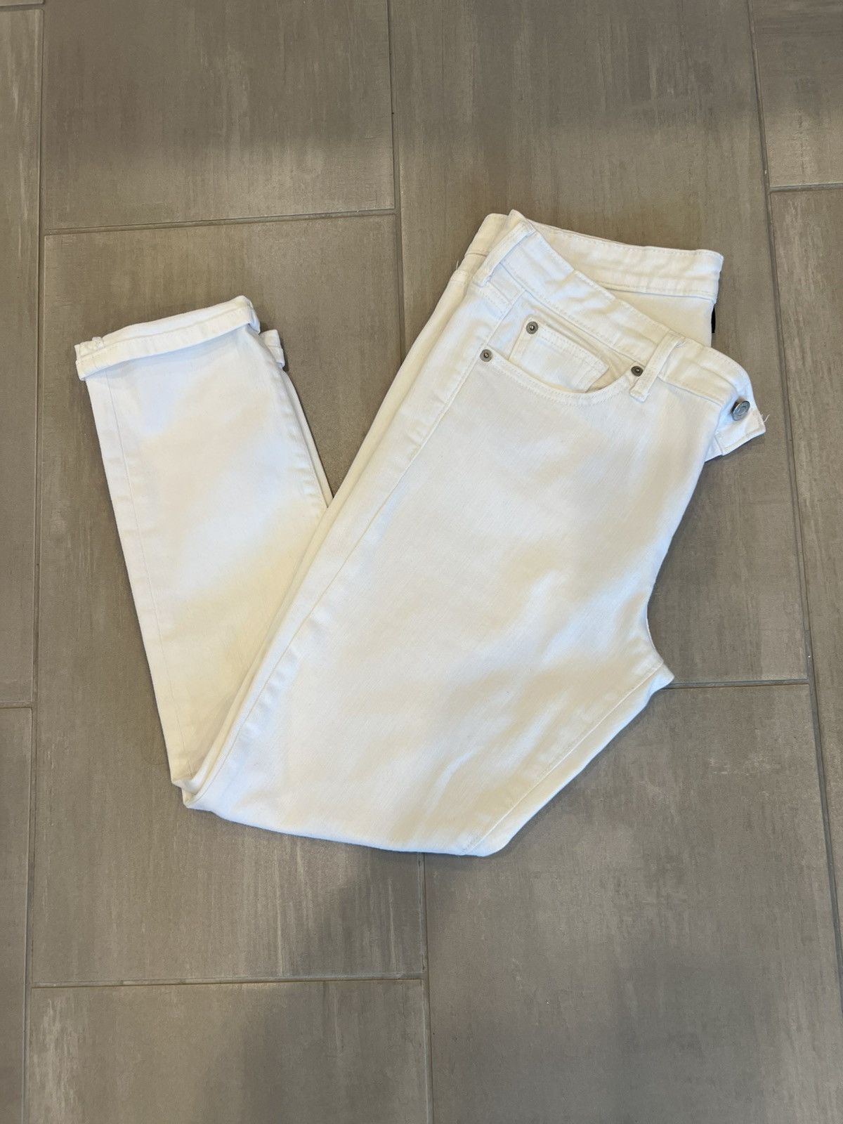 Gap GAP Girlfriend White Jeans Size 10 Size 32" / US 10 / IT 46 - 1 Thumbnail