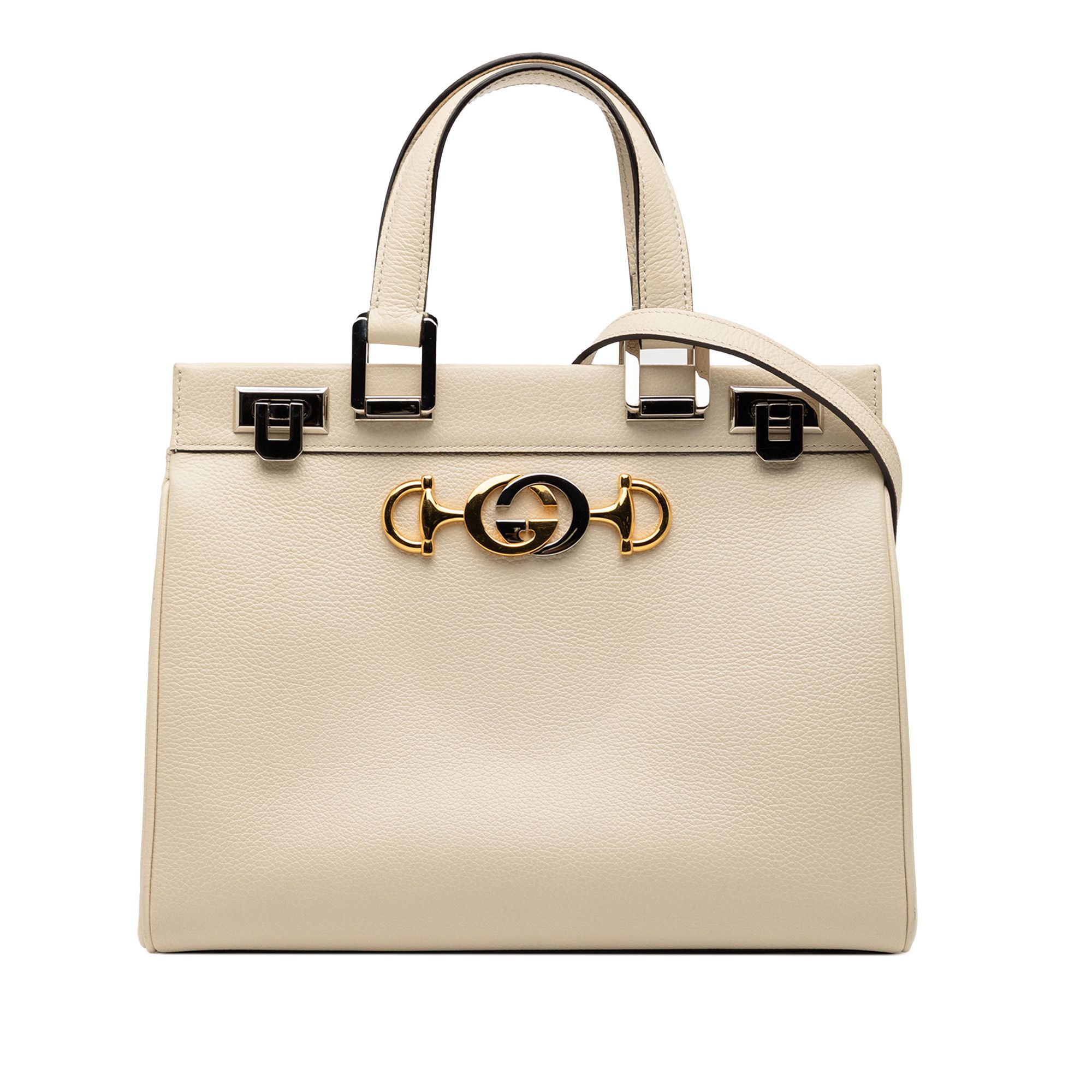 Gucci Gucci Small Grained Calfskin Zumi Top Handle Bag Size ONE SIZE - 1 Thumbnail
