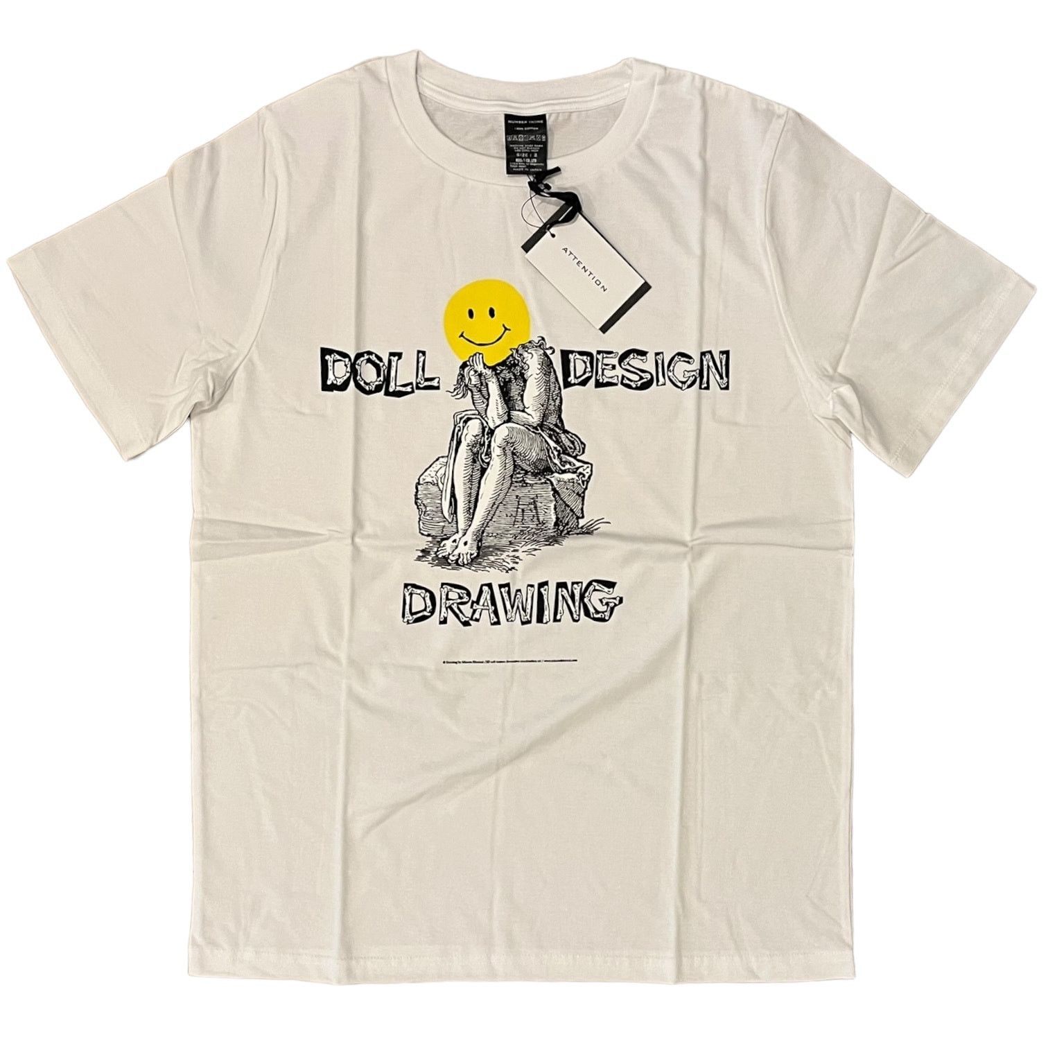 Number (N)ine Number (N)ine Smile Doll Design Drawing Tshirt BI2NT024 Size US M / EU 48-50 / 2 - 3 Thumbnail