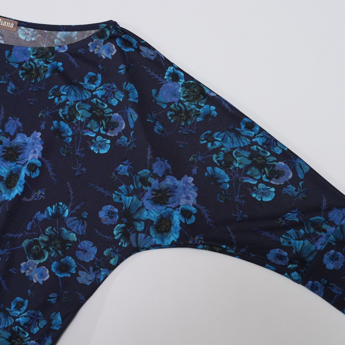 John Galliano Galliano Floral Print Flower Blue Top Longsleeve Blouse Size S / US 4 / IT 40 - 9 Thumbnail
