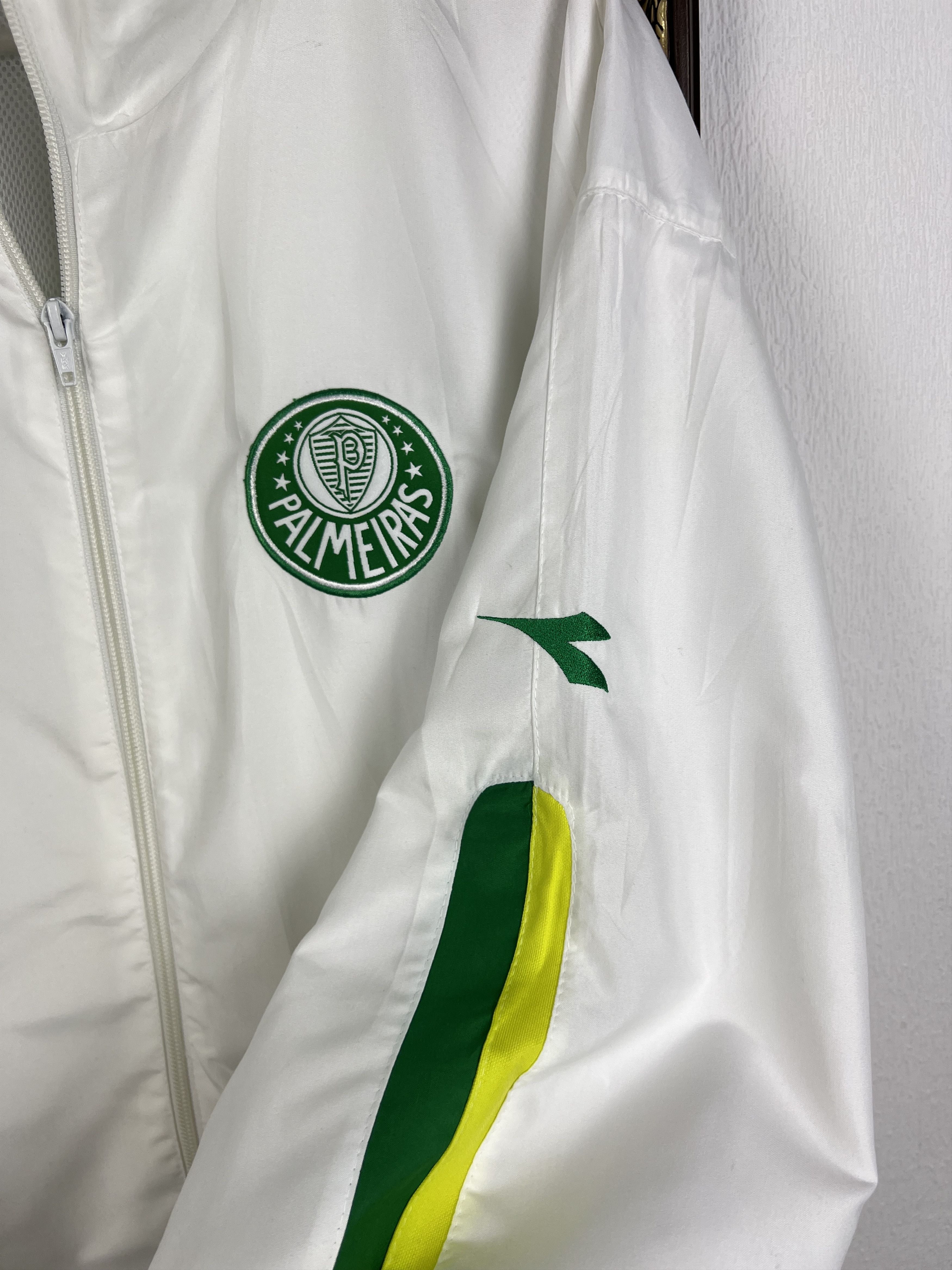 Diadora Vintage Diadora Palmeiras Football Jacket Soccer Track Top Size US XXL / EU 58 / 5 - 4 Thumbnail