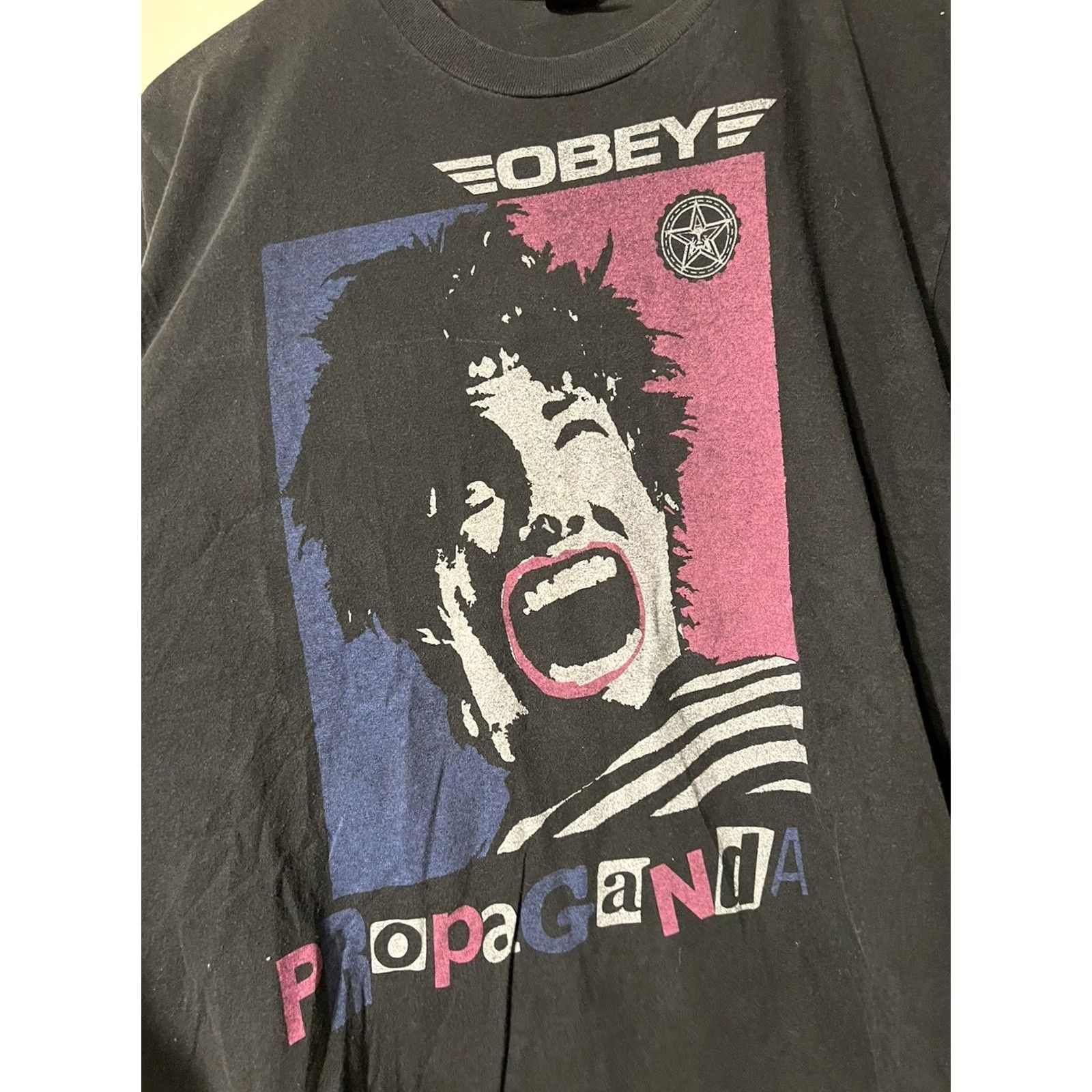 Obey OBEY Propaganda T Shirt Mens M USA Made Black Tee Size US M / EU 48-50 / 2 - 2 Thumbnail