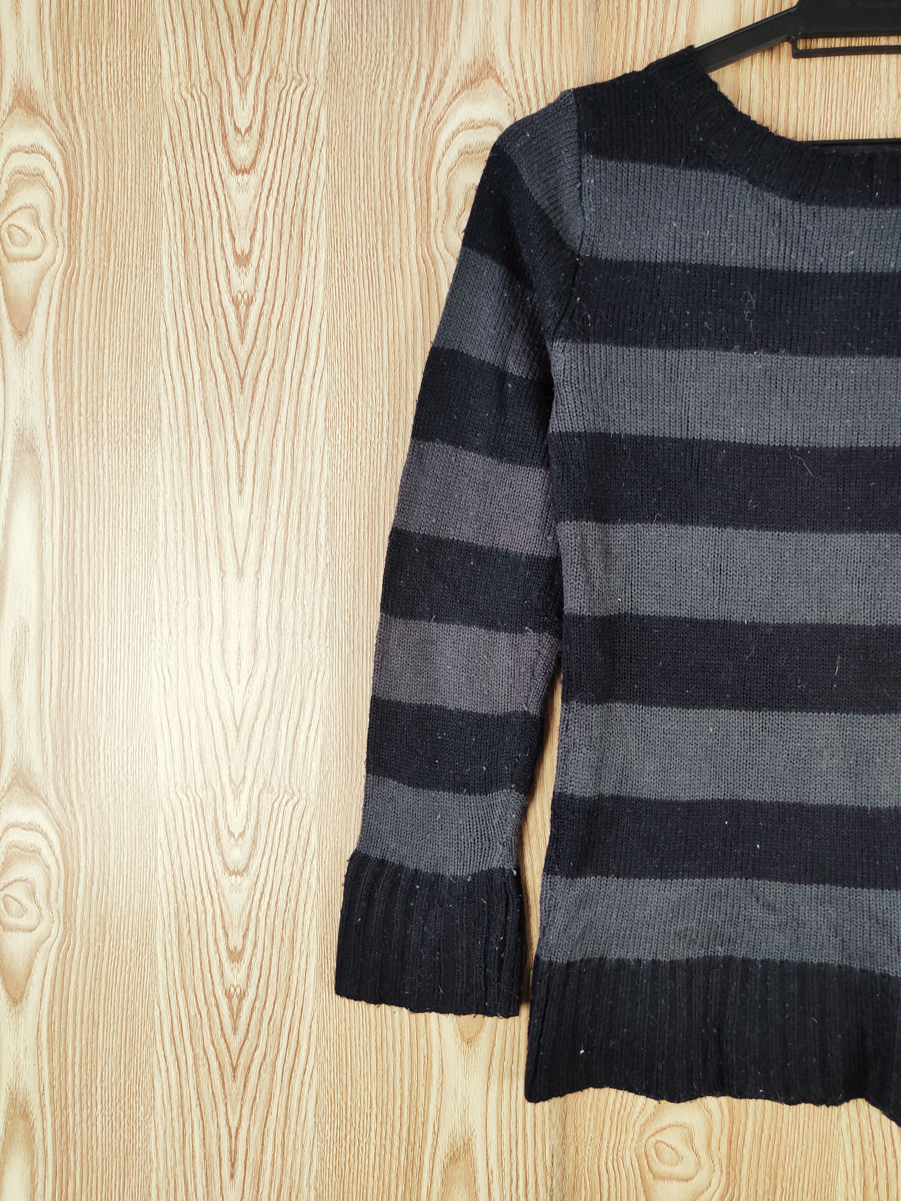 Japanese Brand × Vintage PUNK NOT DEATH ☠️ 💀 Sel-Pico Black Knitwear Sweatshirts Size XS / US 0-2 / IT 36-38 - 8 Thumbnail