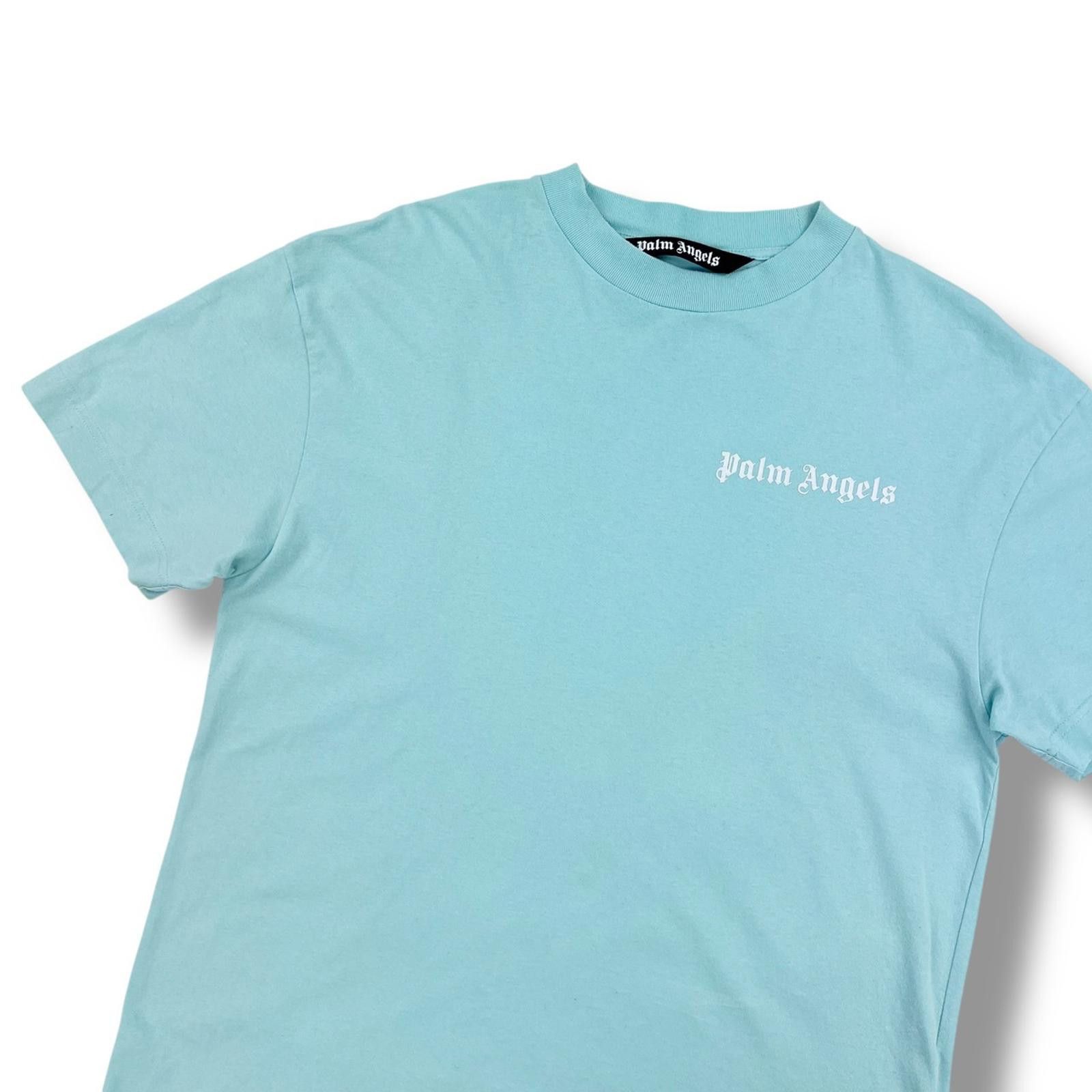 Palm Angels Palm Angels Baby Blue Small Logo T Shirt Size US L / EU 52-54 / 3 - 1 Thumbnail