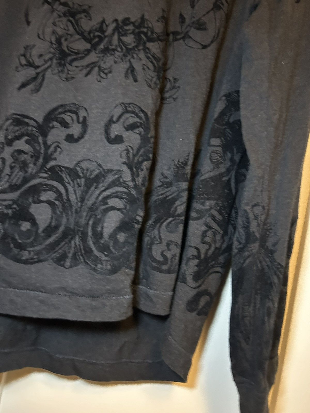 Dolce & Gabbana Vintage Dolce & Gabbana floral velvet print longsleeve shirt Size US XL / EU 56 / 4 - 7 Thumbnail