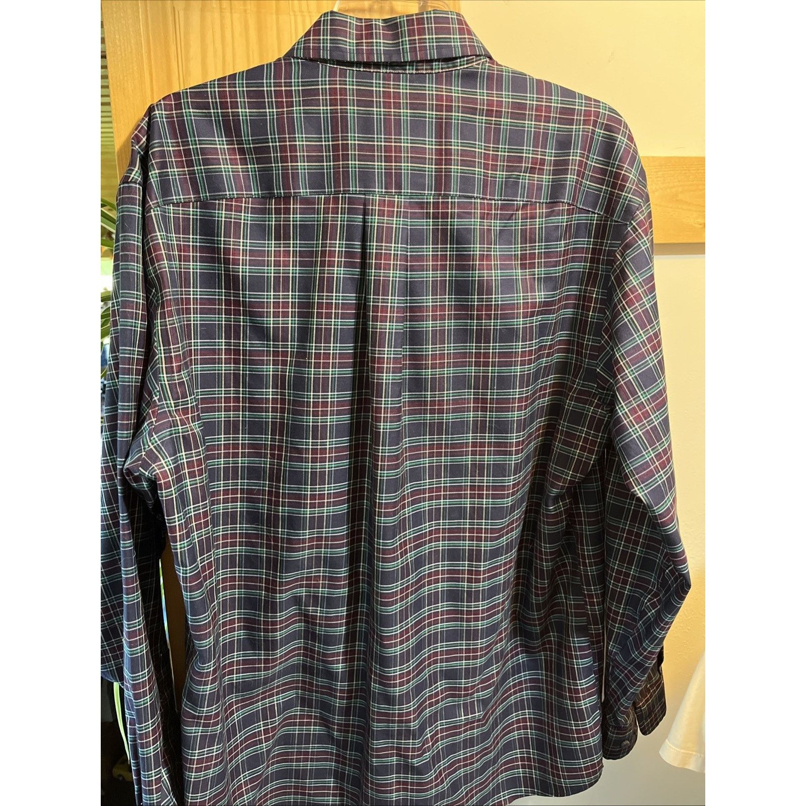 Jos. A. Bank Jos A Bank Shirt Men’s L Purple Blue Plaid Traveler Slim Fit Size US L / EU 52-54 / 3 - 6 Thumbnail