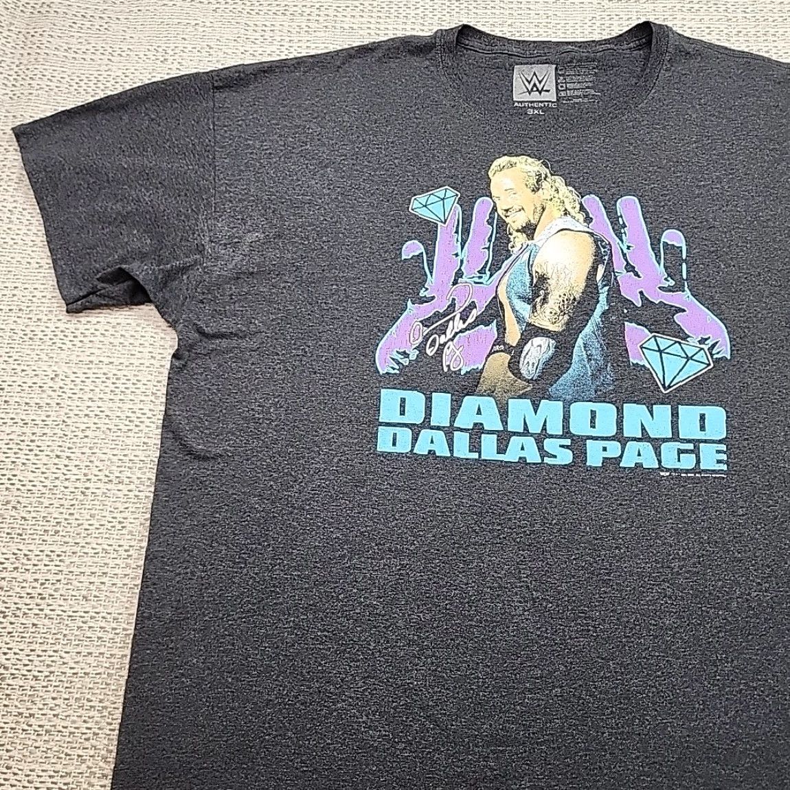 Vintage WCW WWE Diamond Dallas Page Tee Shirt Mens 3XL Gray Short Sleeve T-Shirt Graphic Print WWE Graphic Tee Shirt Mens 3XL Gray Short Sleeve Size US XXL / EU 58 / 5 - 3 Thumbnail