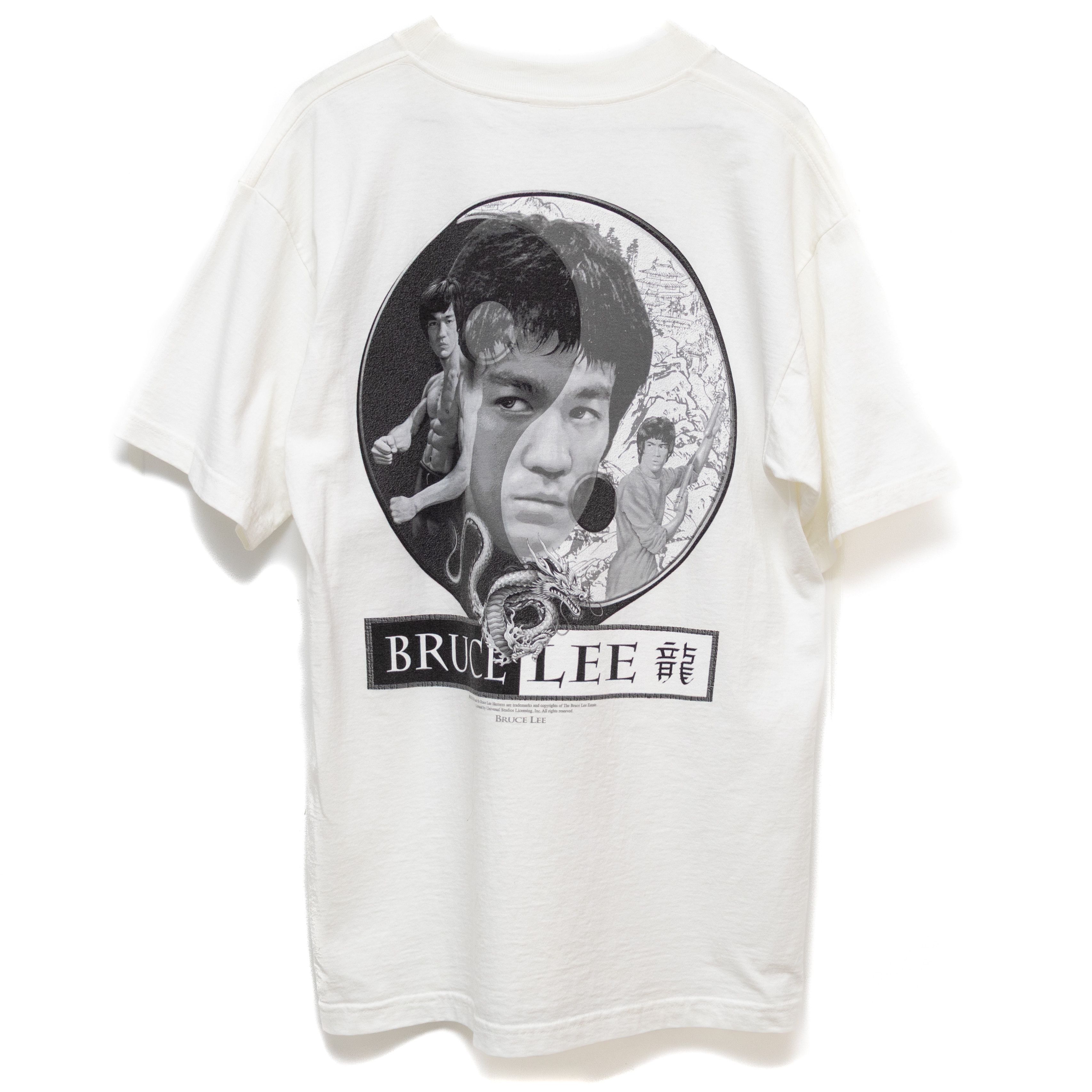 Vintage Vintage Bruce Lee Graphic T-Shirt Alstyle Dragon Yin-Yang Size US L / EU 52-54 / 3 - 1 Thumbnail