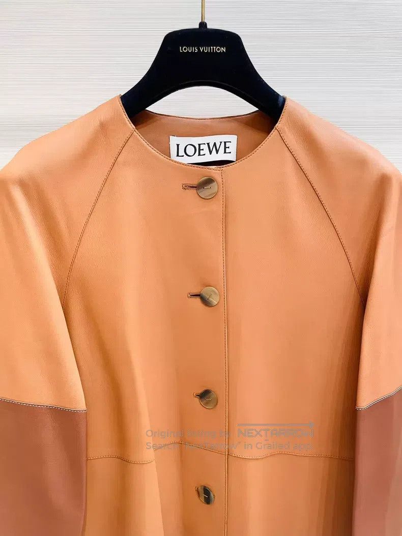 Loewe Loewe Mid-length color-blocked leather jacket Size XS / US 0-2 / IT 36-38 - 5 Thumbnail
