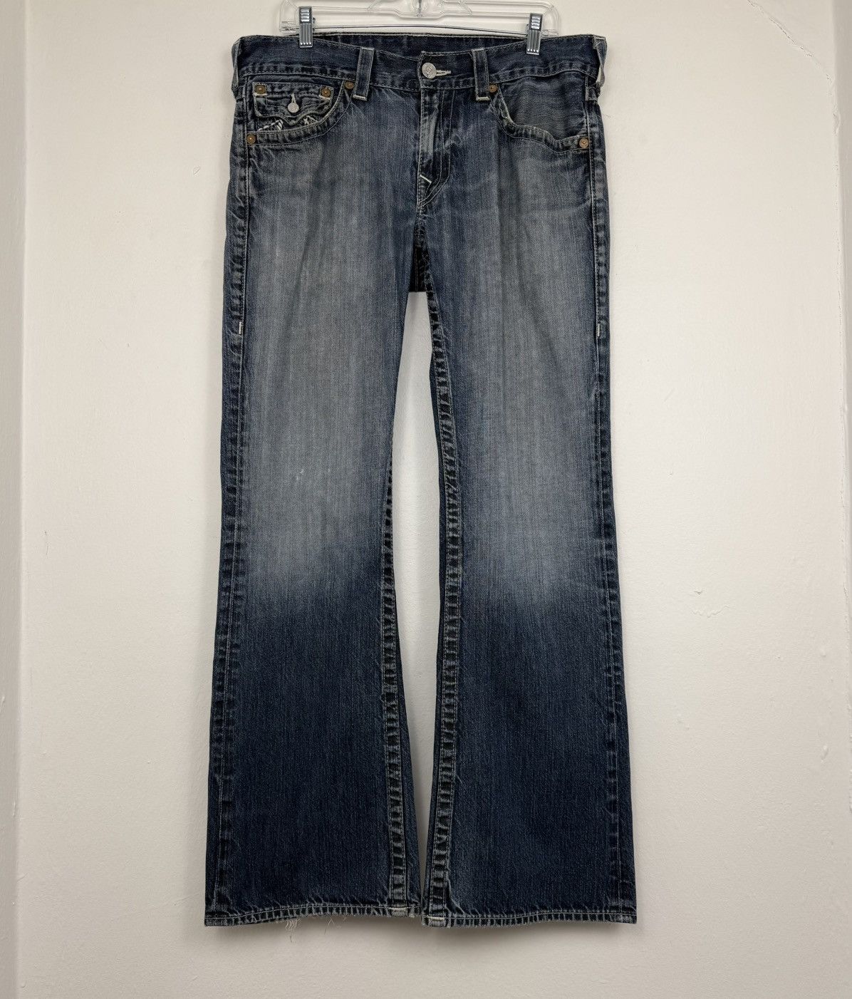 True Religion True Religion Barbed Wire Bootcut Jeans Size US 34 / EU 50 - 3 Thumbnail