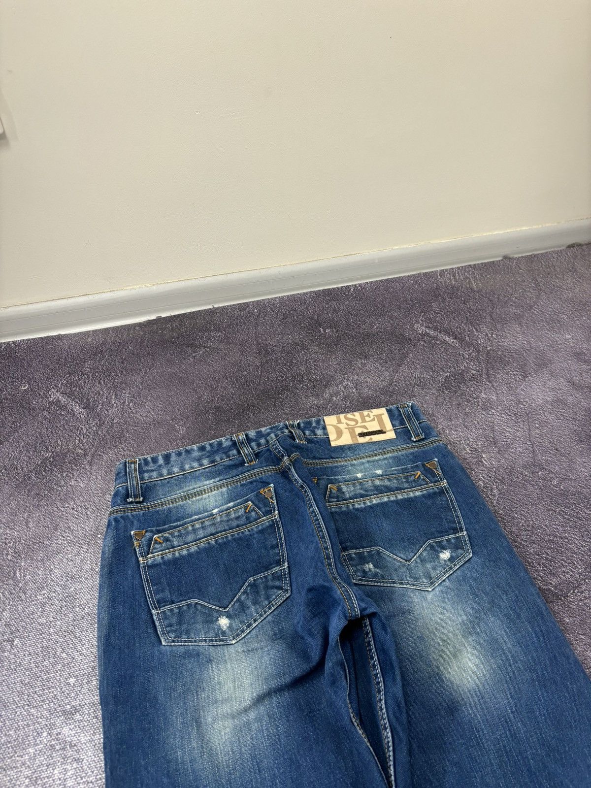 Diesel Vintage Diesel Y2K Faded Denim Hype Baggy Jeans Size US 34 / EU 50 - 6 Thumbnail