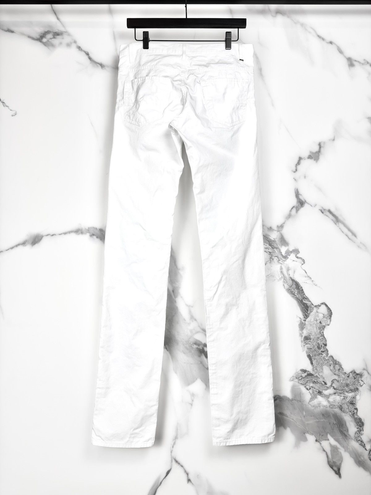Dior SS08 Dior Homme Whiskered Cotton Jeans KVA White Size US 30 / EU 46 - 2 Thumbnail